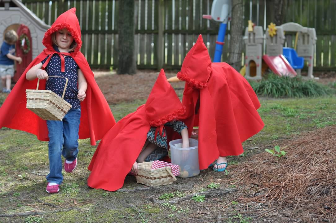 Haymount Homes Little Red Riding Hood Party kids cape costume.jpg