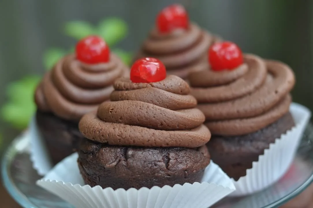 Haymount Homes Little Red Riding Hood Party Black Forest Cupcake with Cherry 2.jpg