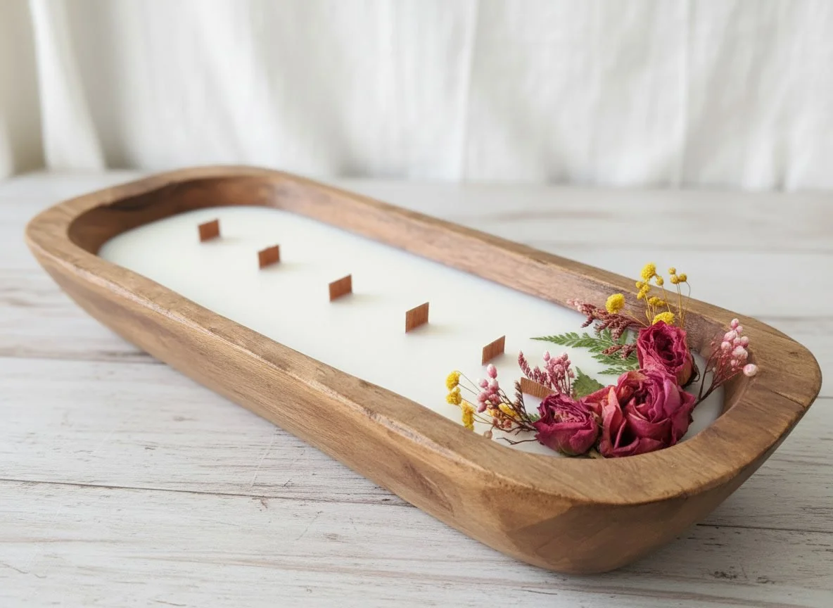 Medium Dough Bowl Candles