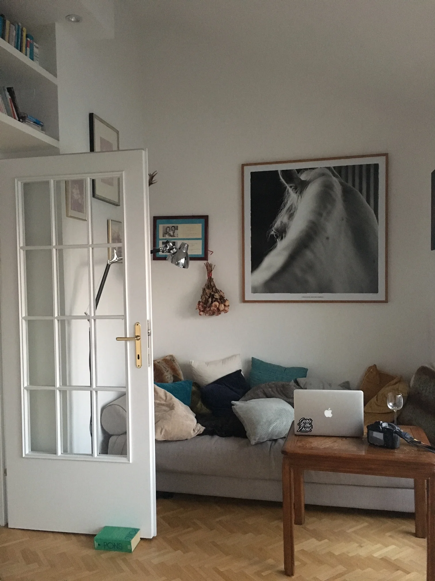 Wine, pillows, ok-ish wifi.
