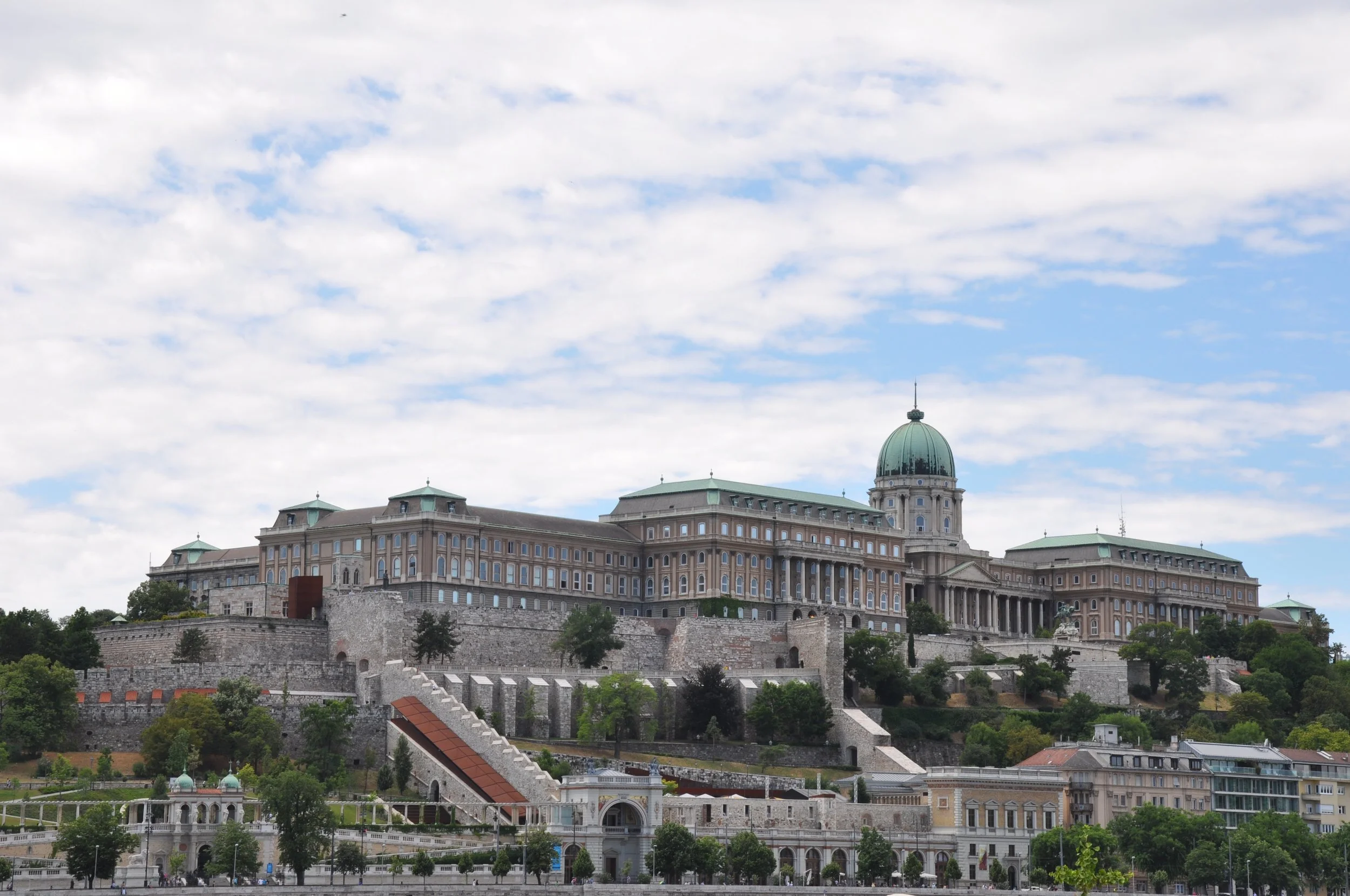 Buda Castle from the Promenade