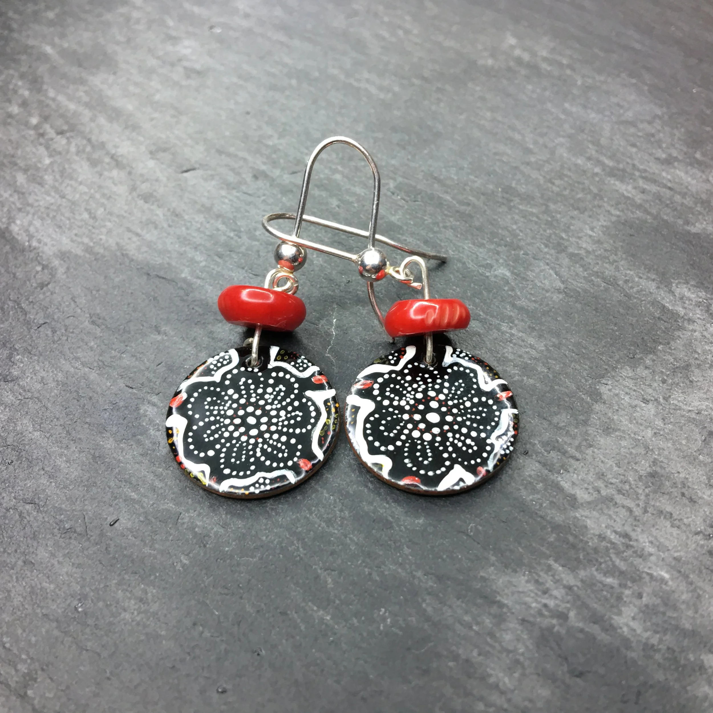 Black Walkabout Earrings - $70