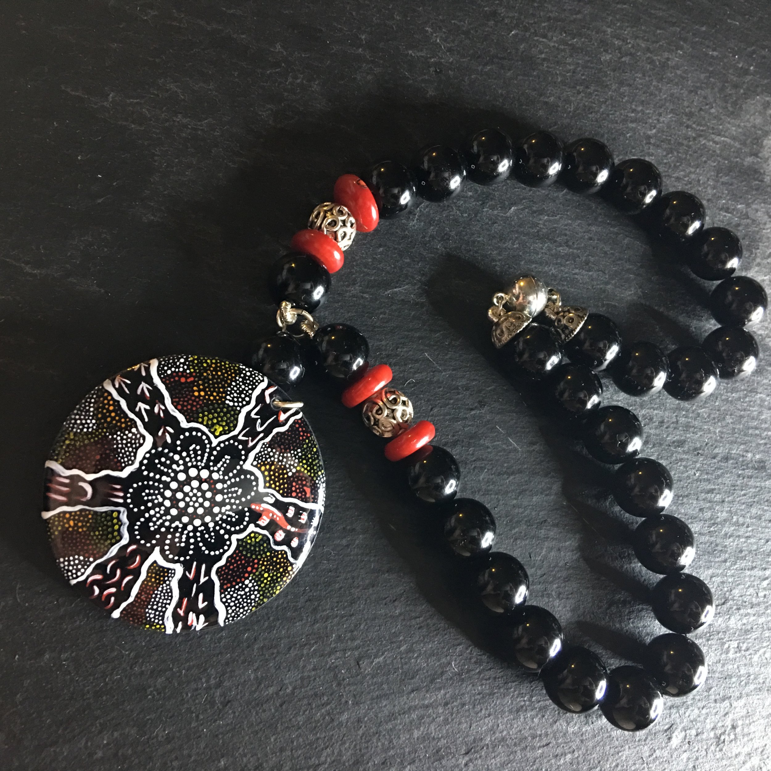 Black walkabout Pendant - $190