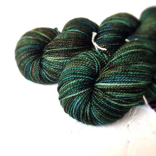 Silky High Twist Sock (Peacock colorway)