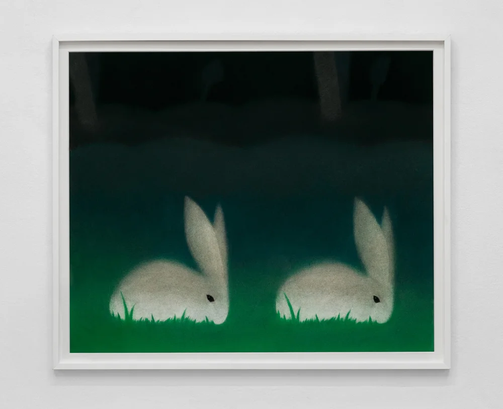 Double Bunny | Pastel on paper | 27 x 32"| 2016