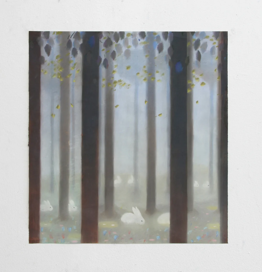 Soft Grove (Study) | Pastel on paper | 18 x 17" | 2017