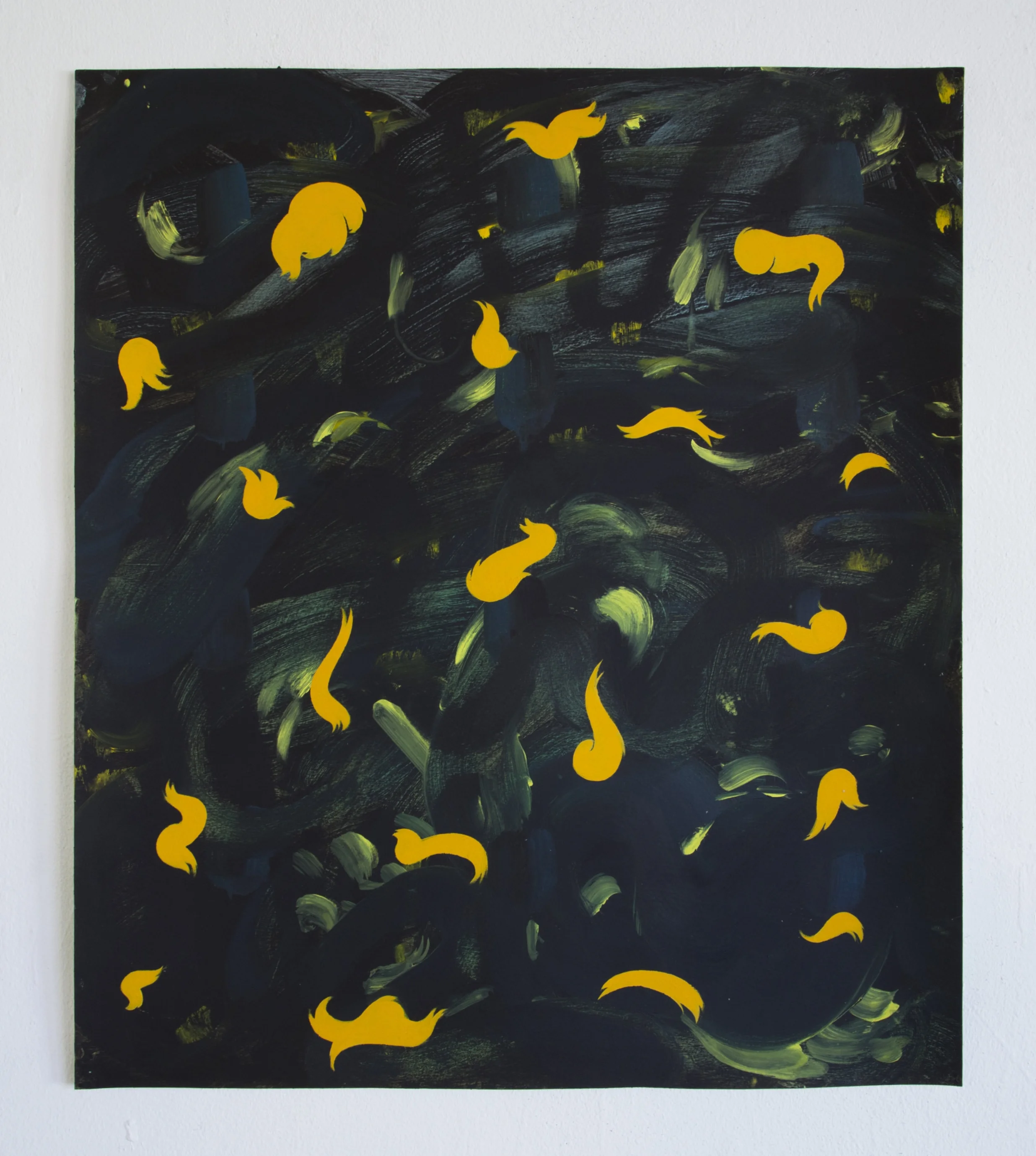 Trimmings | Oil and acrylic on paper | 17 x 20" | 2015