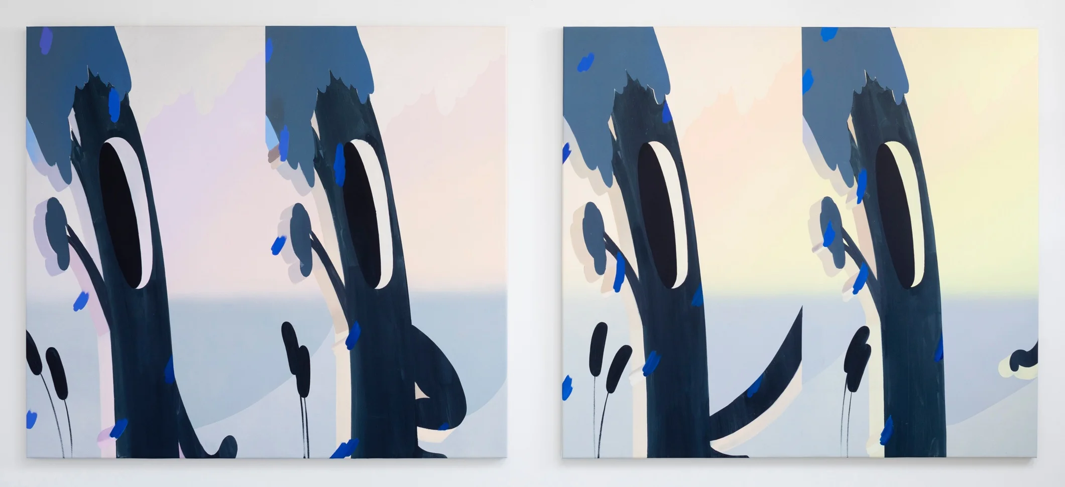 Homunculus I & II | Oil on canvas | 70 x 78” each | 2018