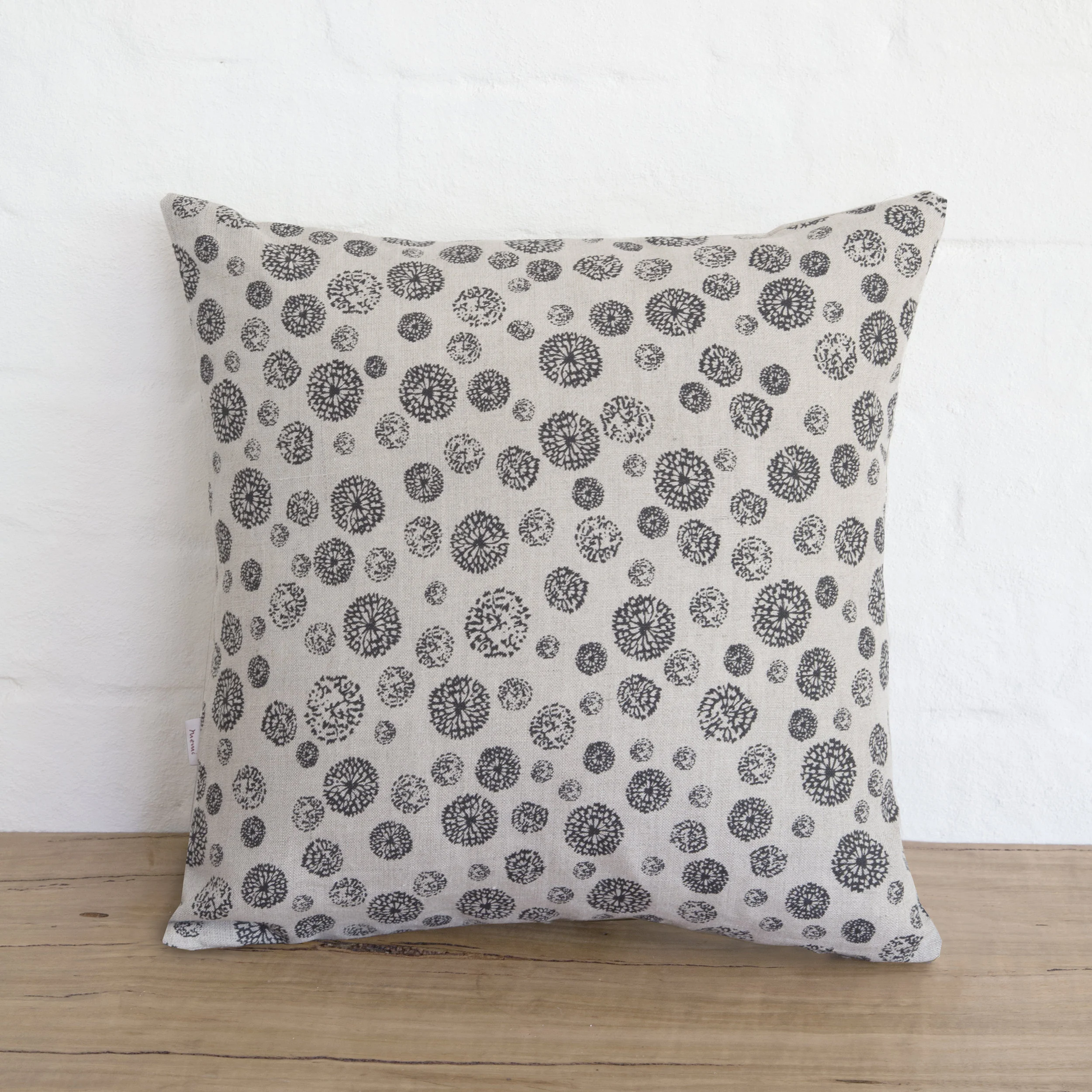 Small Cushion in Wildflower black
