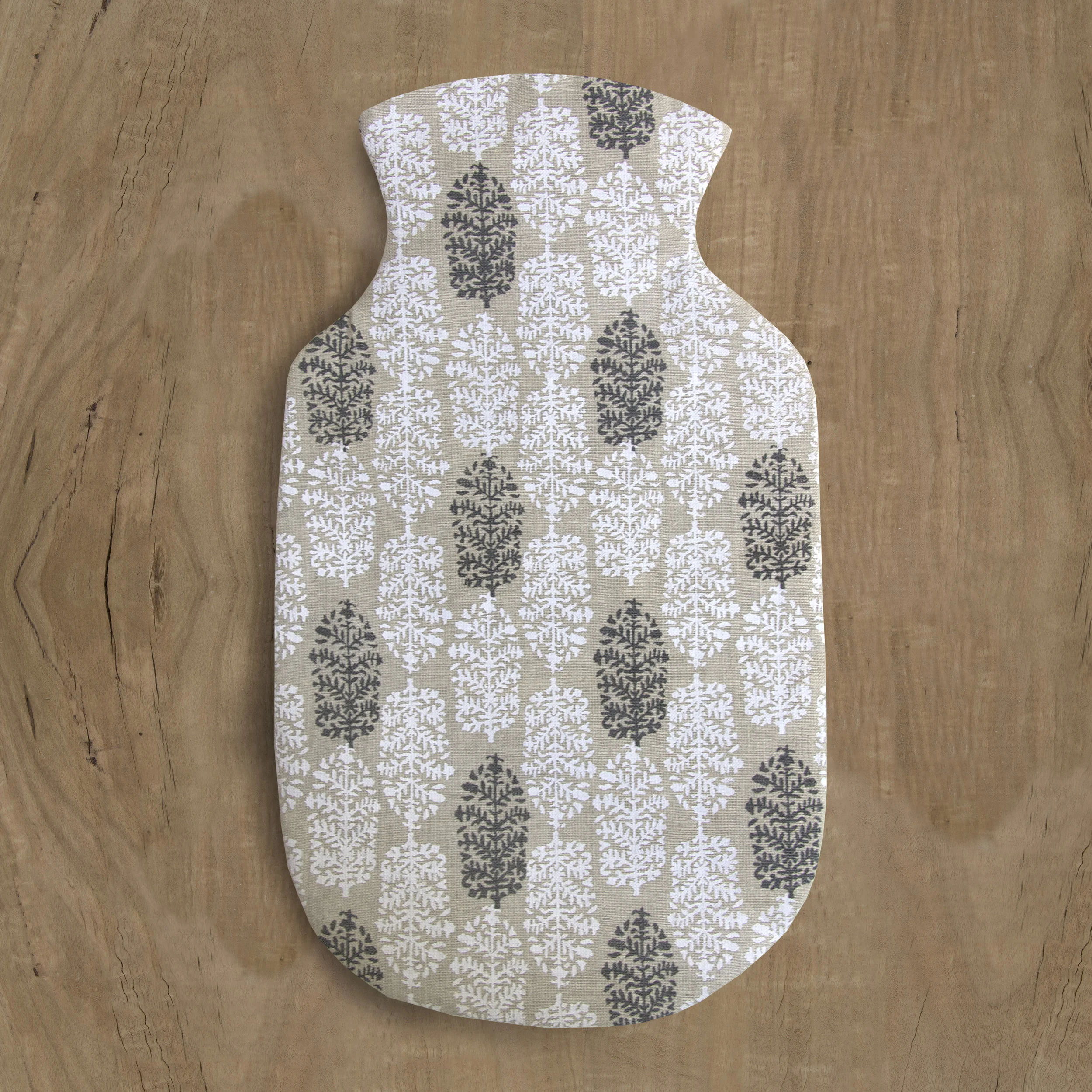 Hot Water Bottle Cover in Indian Summer white/black