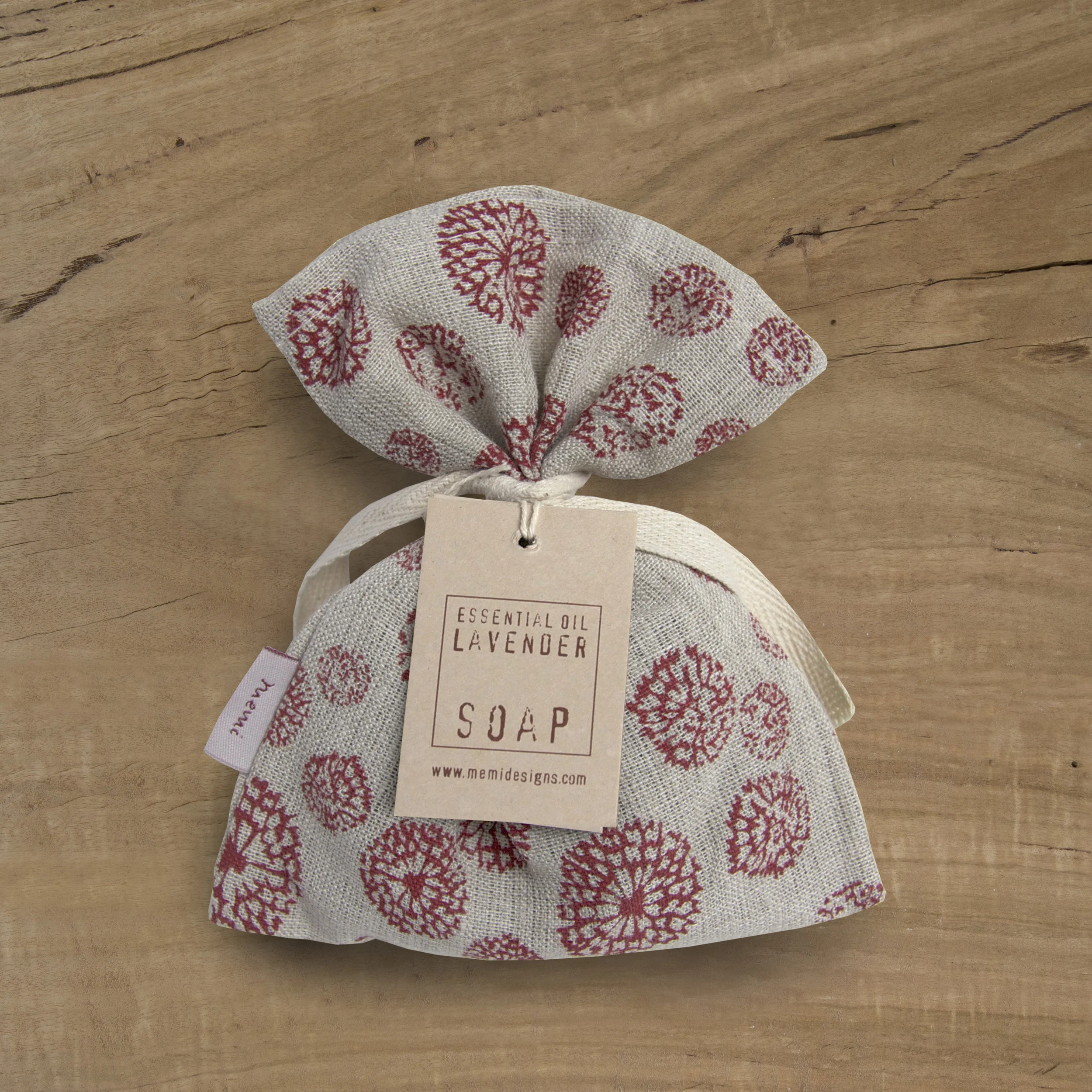 Soap Bag in Wildflower red