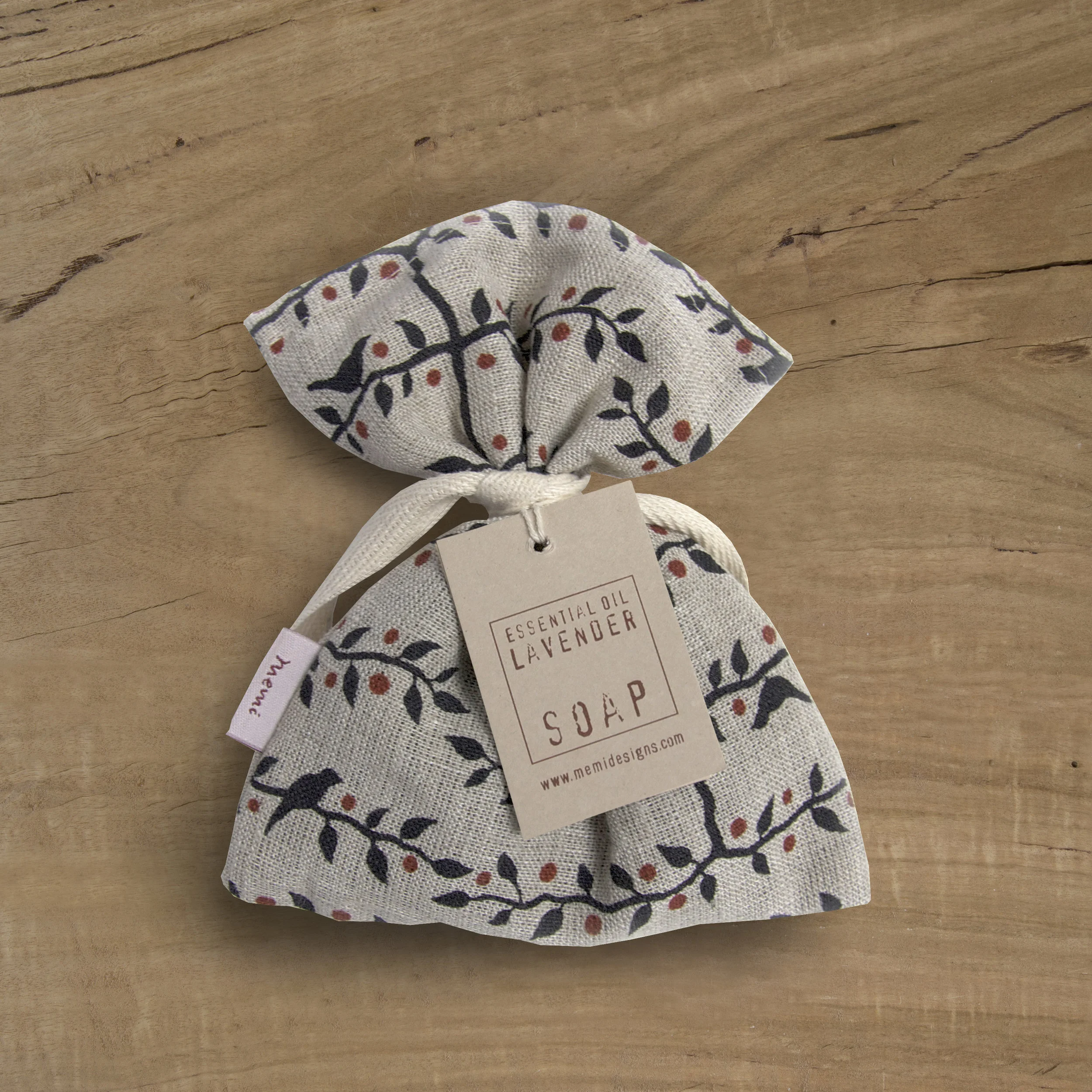 Soap Bag in Espalier black/red