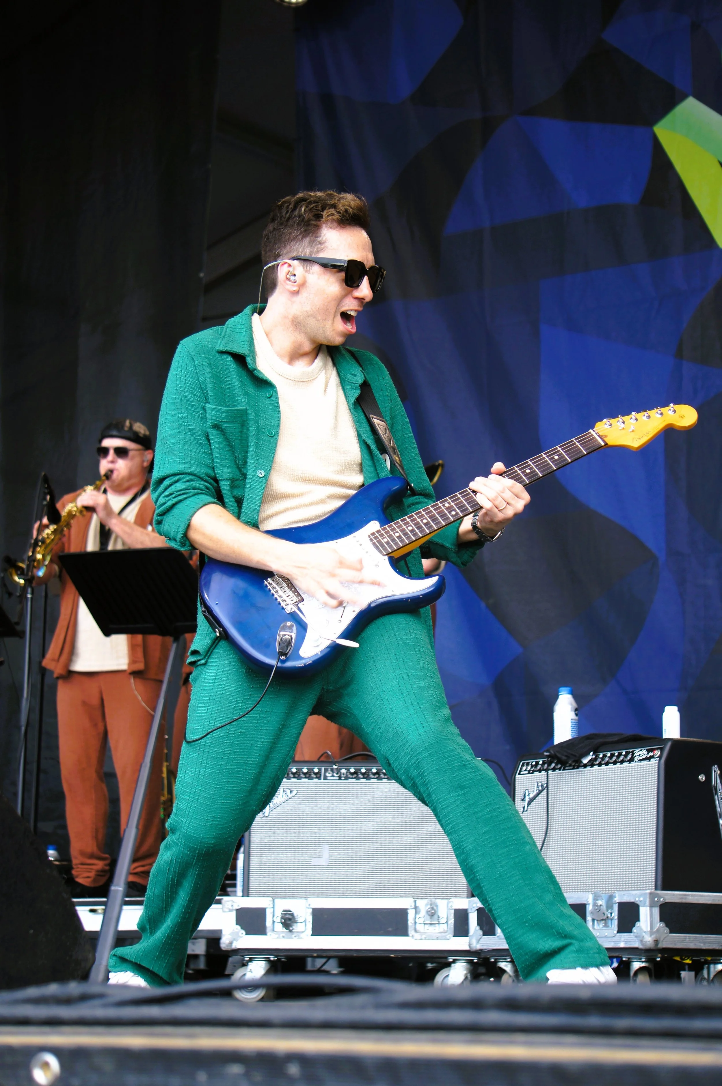Cory Wong performs at the 70th Annual Newport Jazz Festival (photo by Bridget Arnwine)