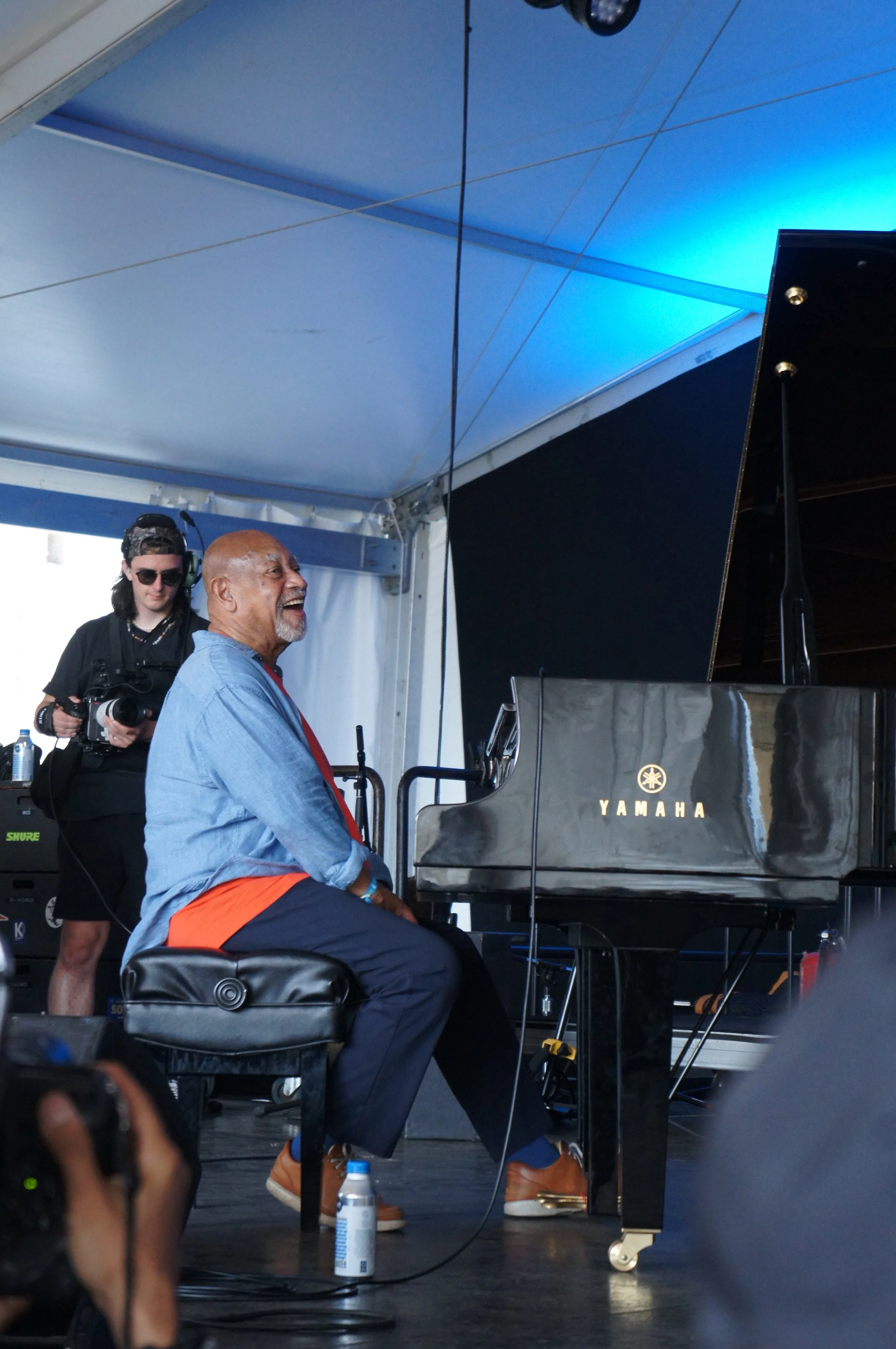 Kenny Barron performs at the 70th Annual Newport Jazz Festival (photo by Bridget Arnwine)