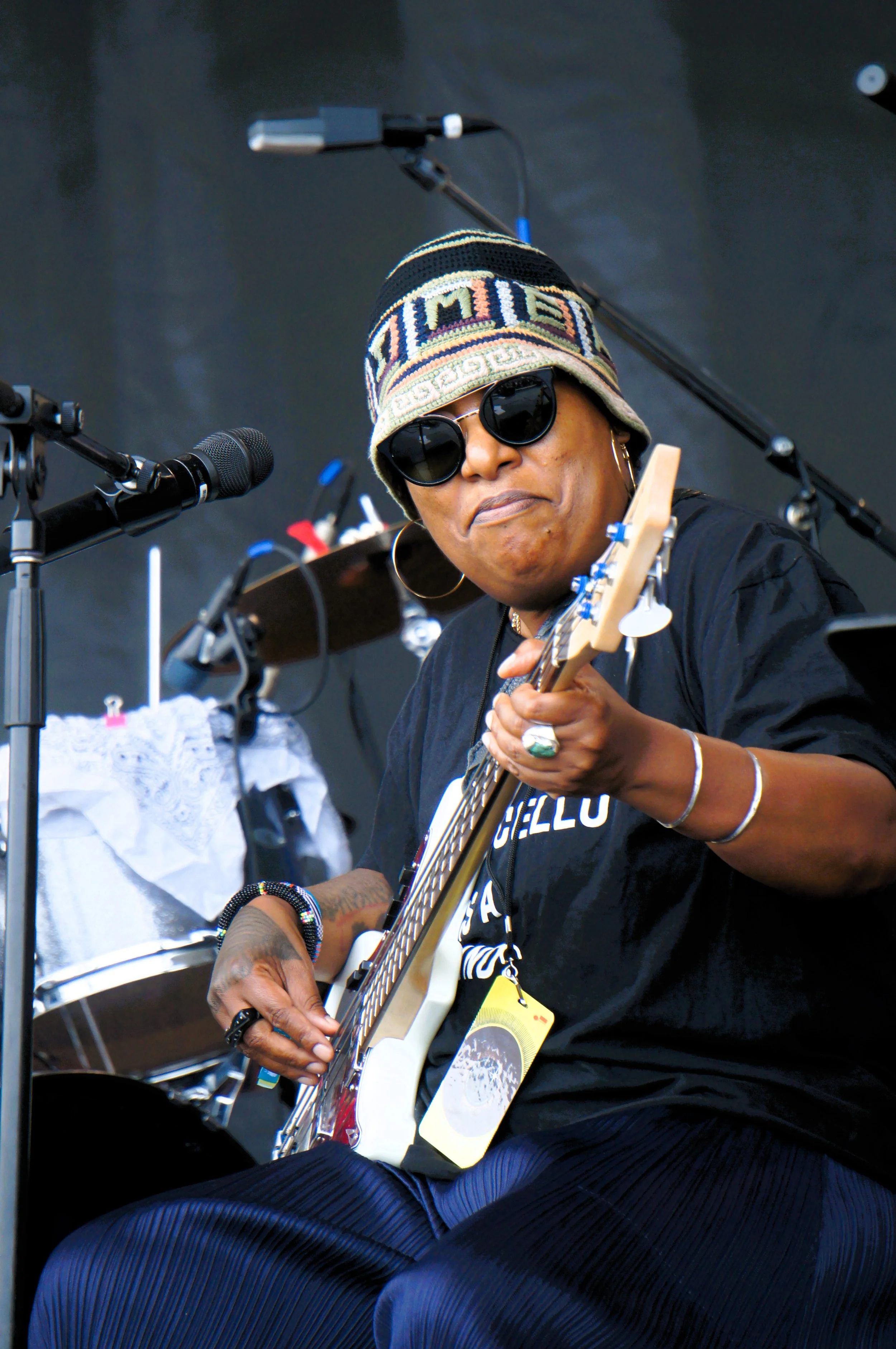 Meshell N'degeocello performs at the 70th Annual Newport Jazz Festival (photo by Bridget Arnwine)
