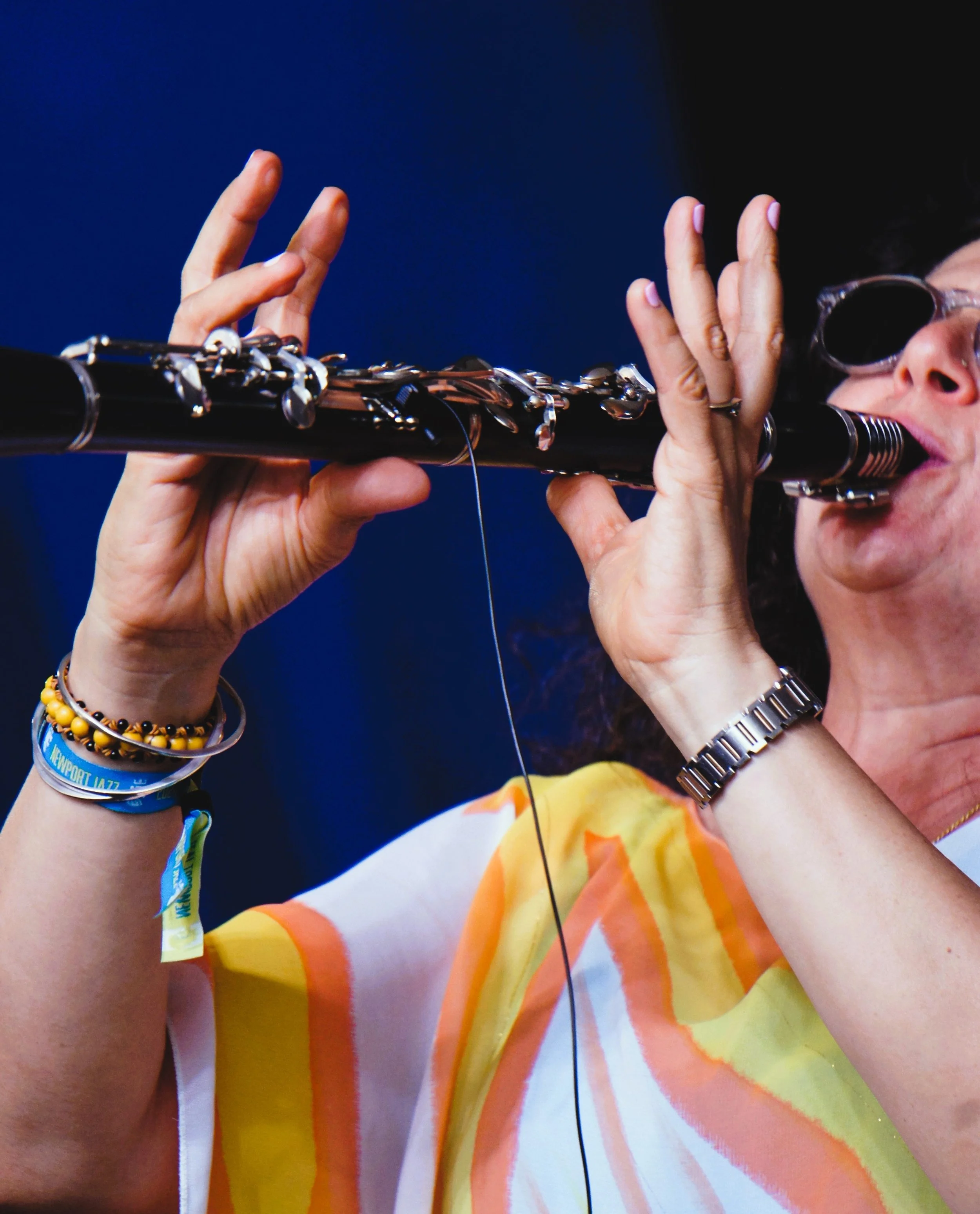 Anat Cohen performs at the 70th Annual Newport Jazz Festival (photo by Bridget Arnwine)