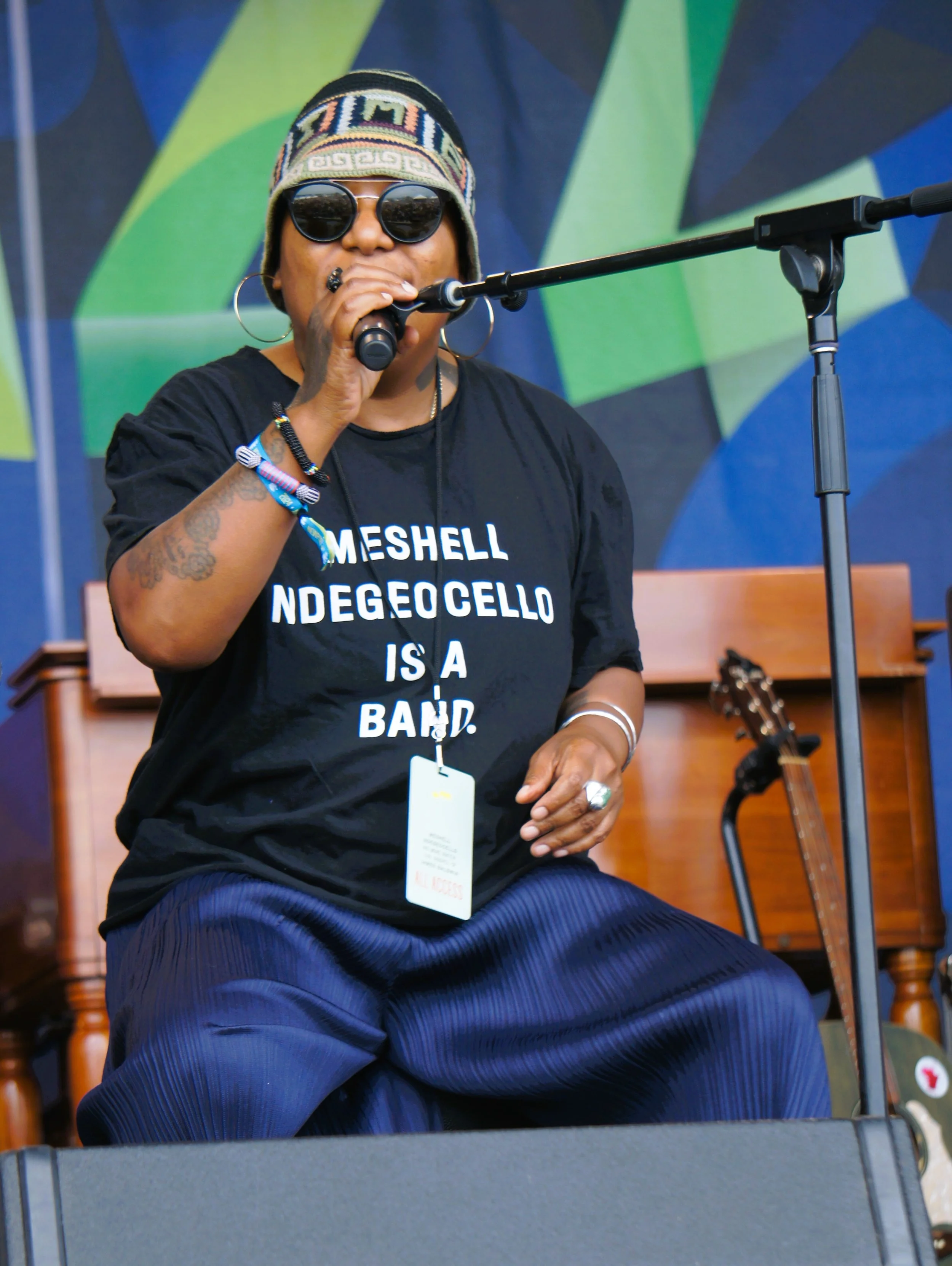 Meshell N'degeocello performs at the 70th Annual Newport Jazz Festival (photo by Bridget Arnwine)