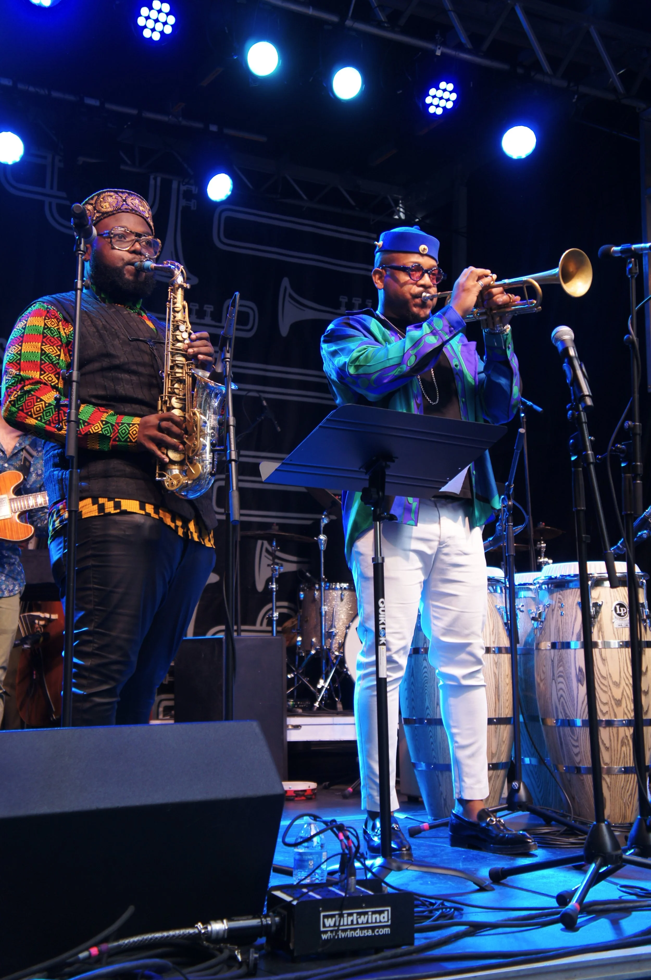 Etienne Charles and Creole Soul featuring Godwin Louis (photo by Bridget Arnwine)