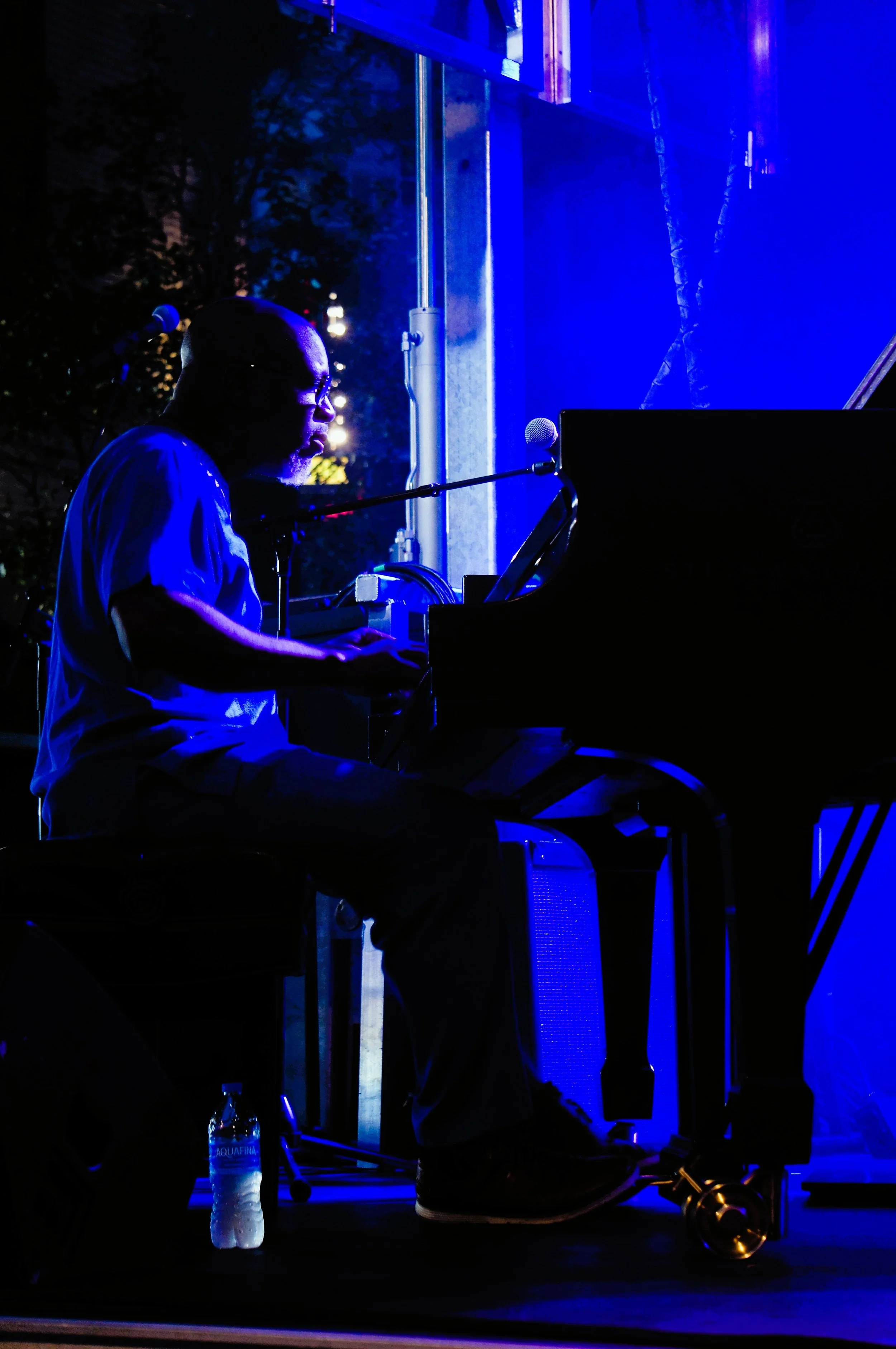 Orrin Evans performing with Tarbaby (photo by Bridget Arnwine)