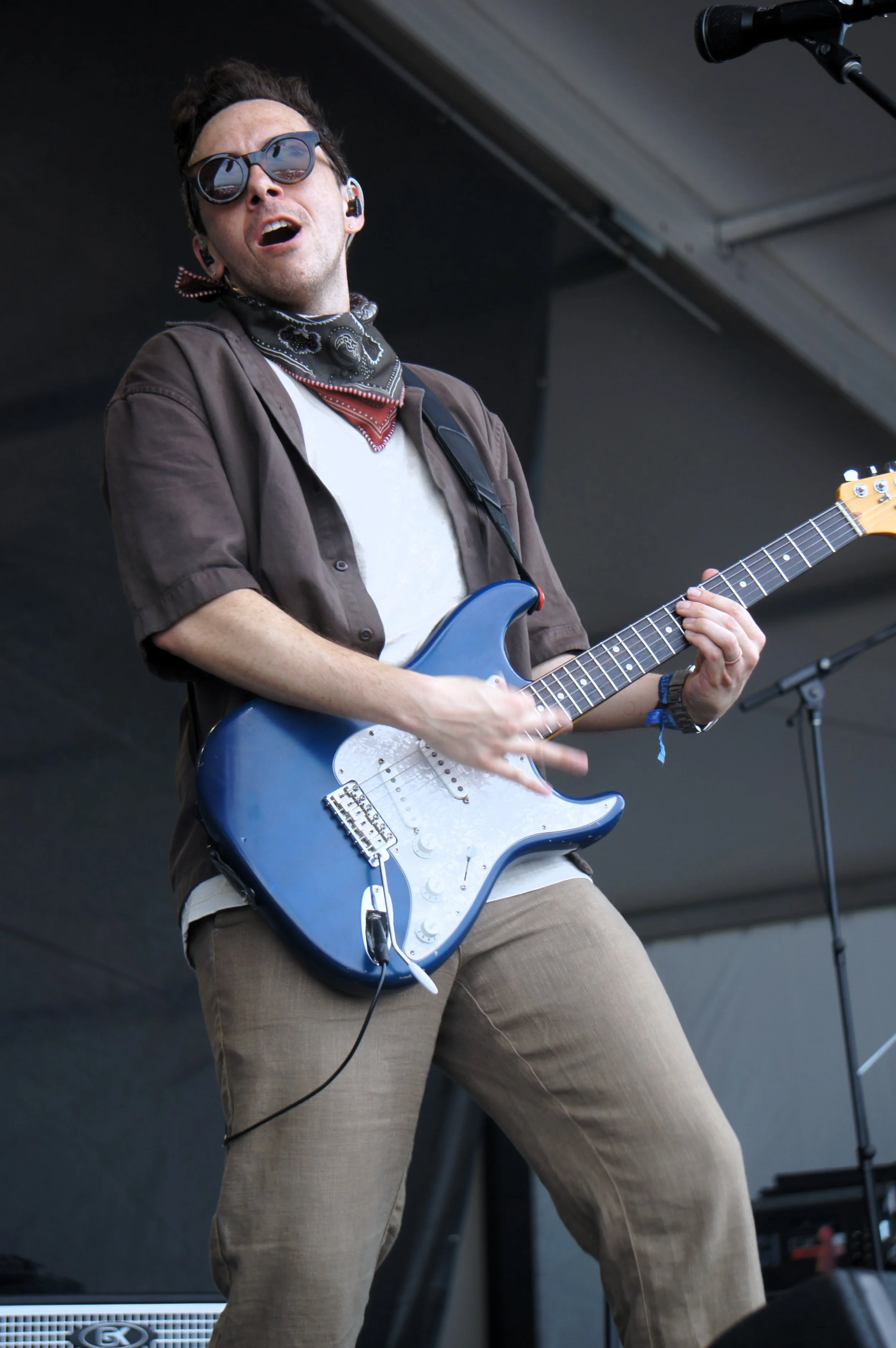 Cory Wong performs at the 2026 Newport Jazz Festival (photo by Bridget Arnwine)