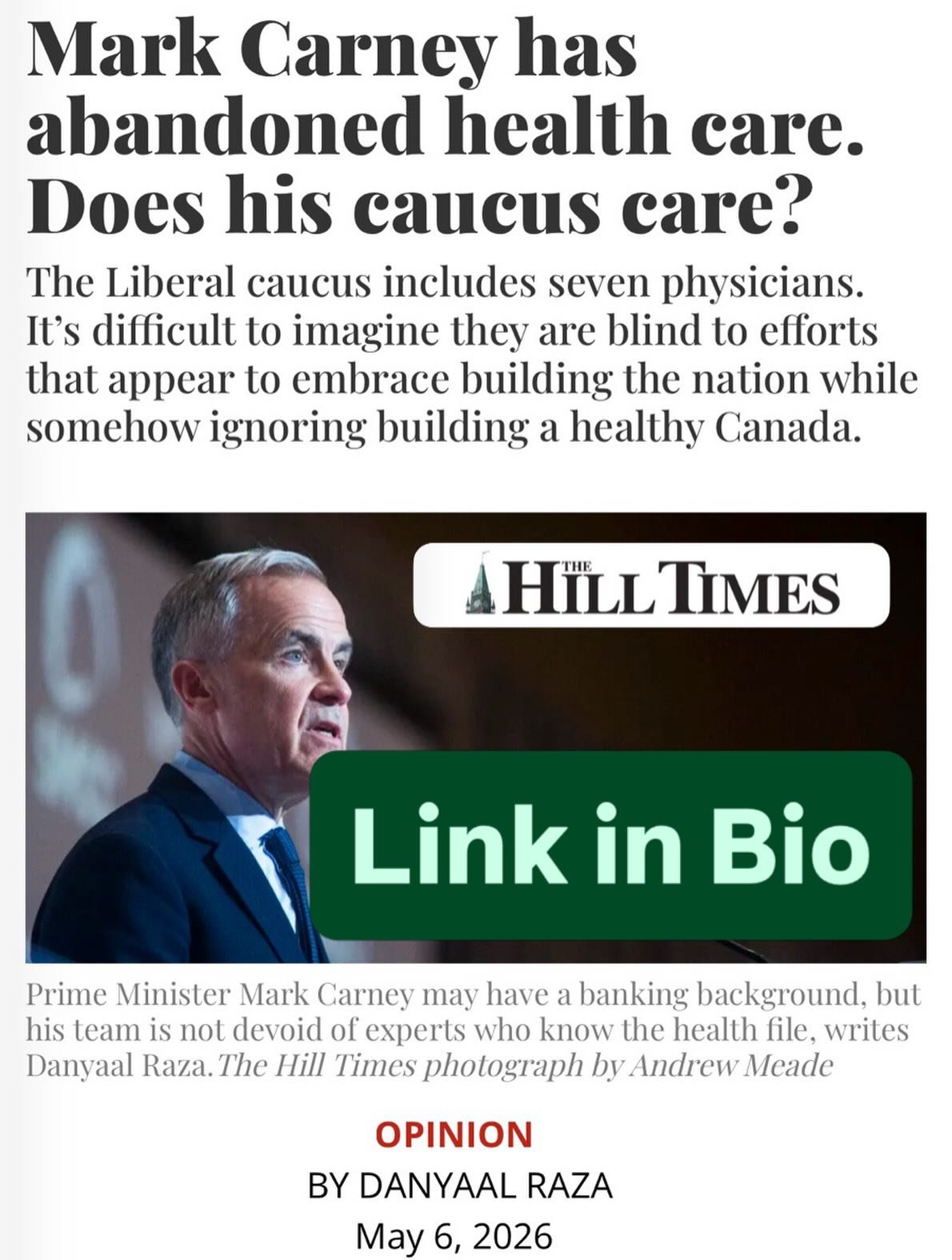 My latest, for The Hill Times