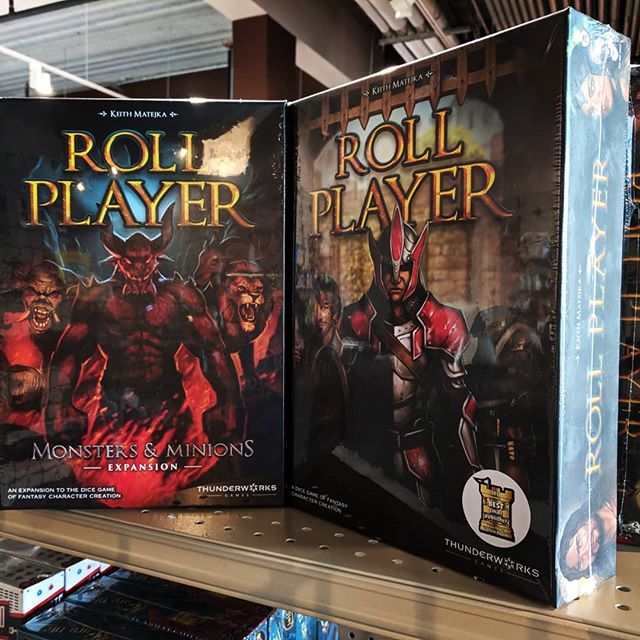 New inventory from this week! The best dice game ever (totally unbiased opinion) Roll Player is back on our shelves along with the BRAND NEW EXPANSION for it! &lt;3 Cobra Paw - a domino type game with a cool theme - has now joined our collection. And
