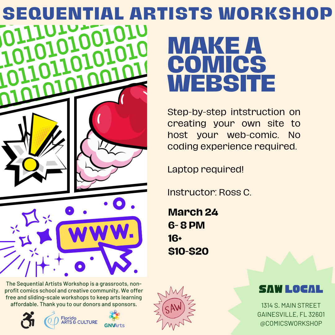 Make Your Own Comics Website March 24