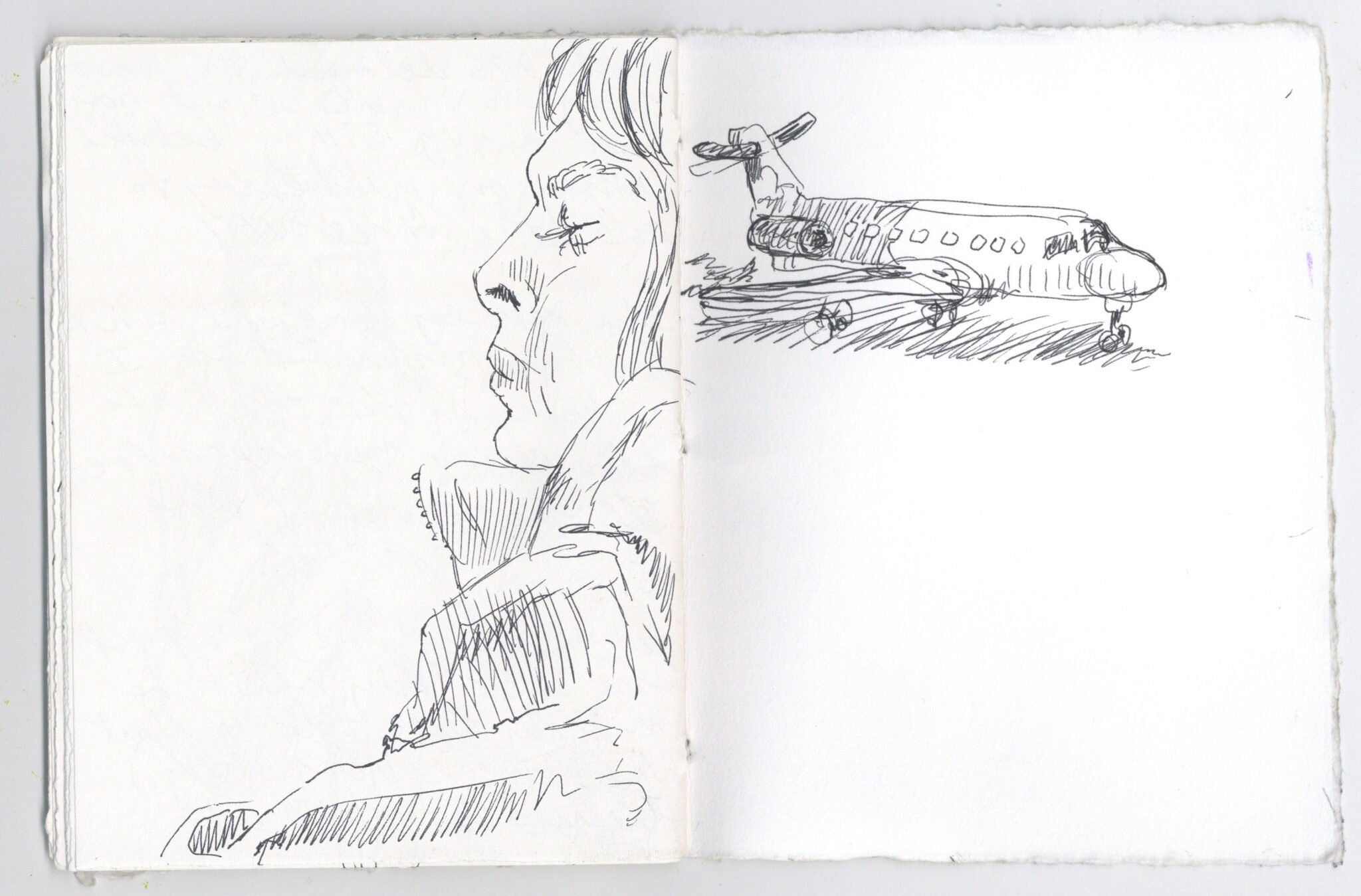 sketchbook figure drawing work by Hannah March Sanders