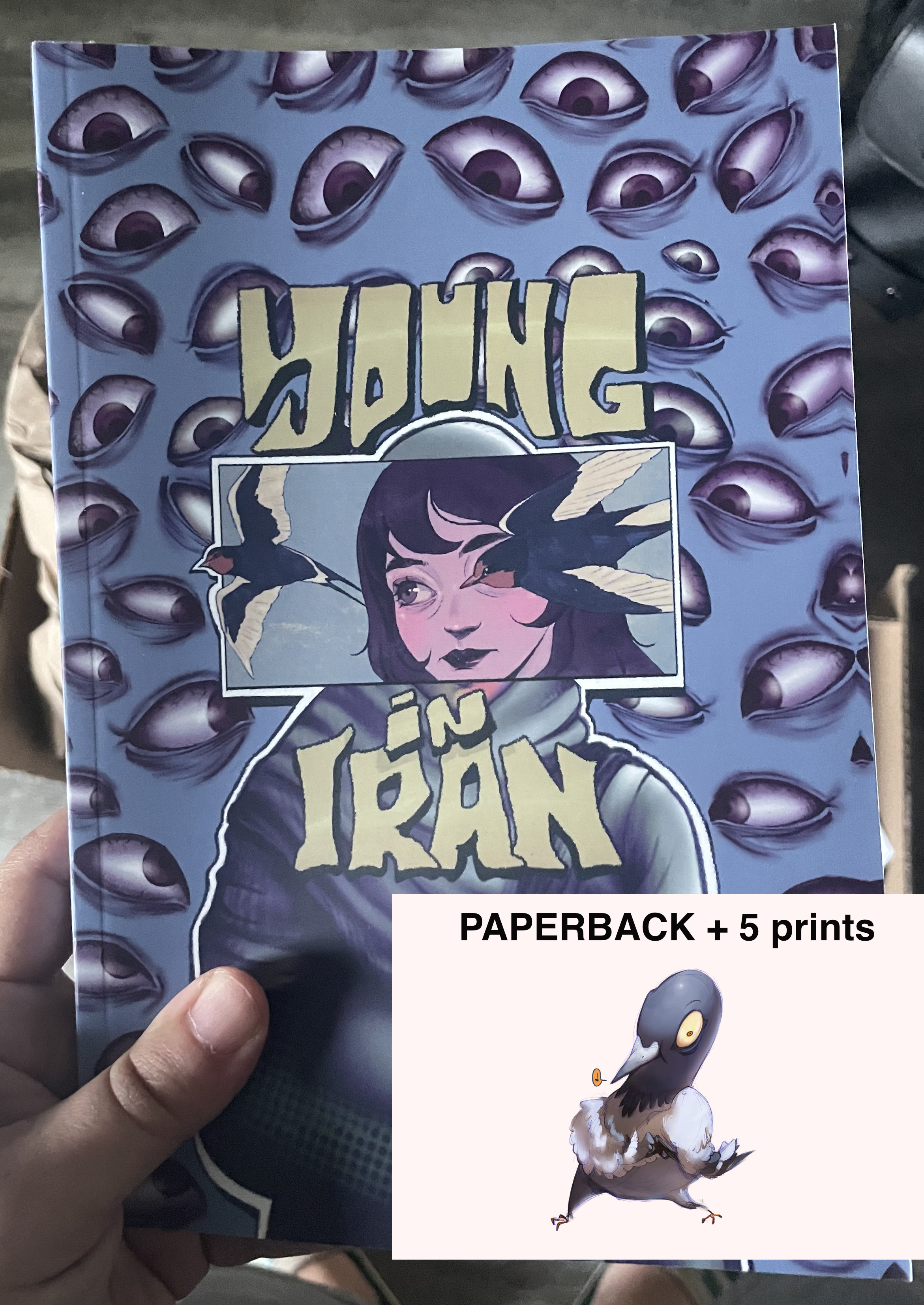 Young in Iran : Paperback with 5 Prints