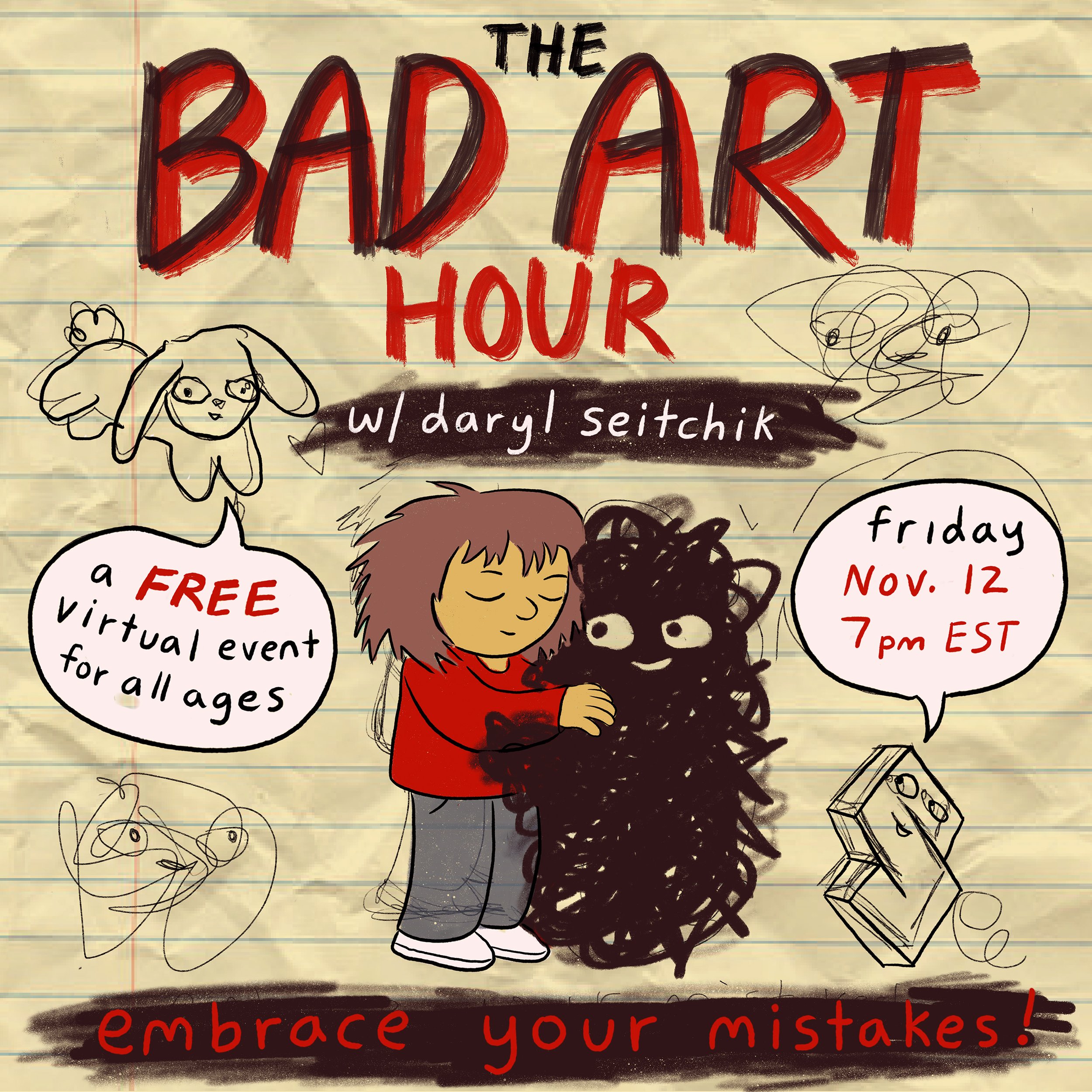 Friday Night Comics Workshop: The Bad Art Hour with Daryl Seitchik! —  Sequential Artists Workshop