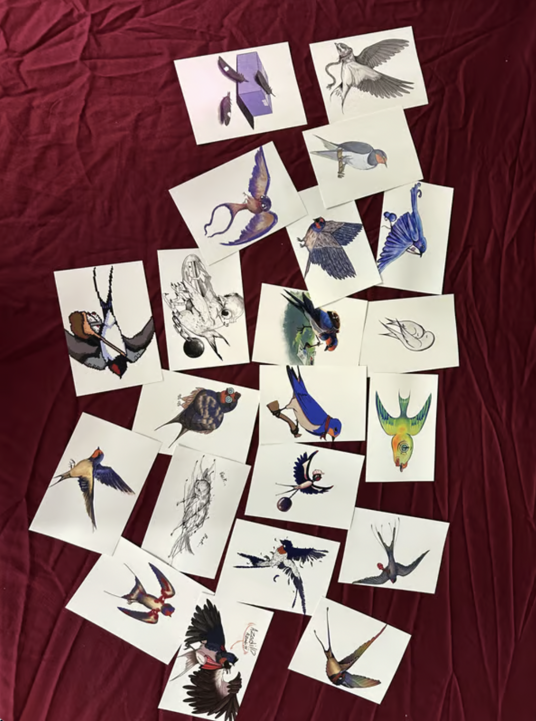 Add-On Original Swallow Print