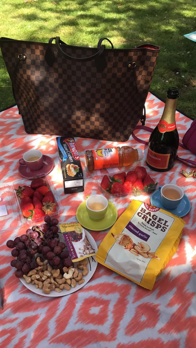 And we had a cute little picnic. 