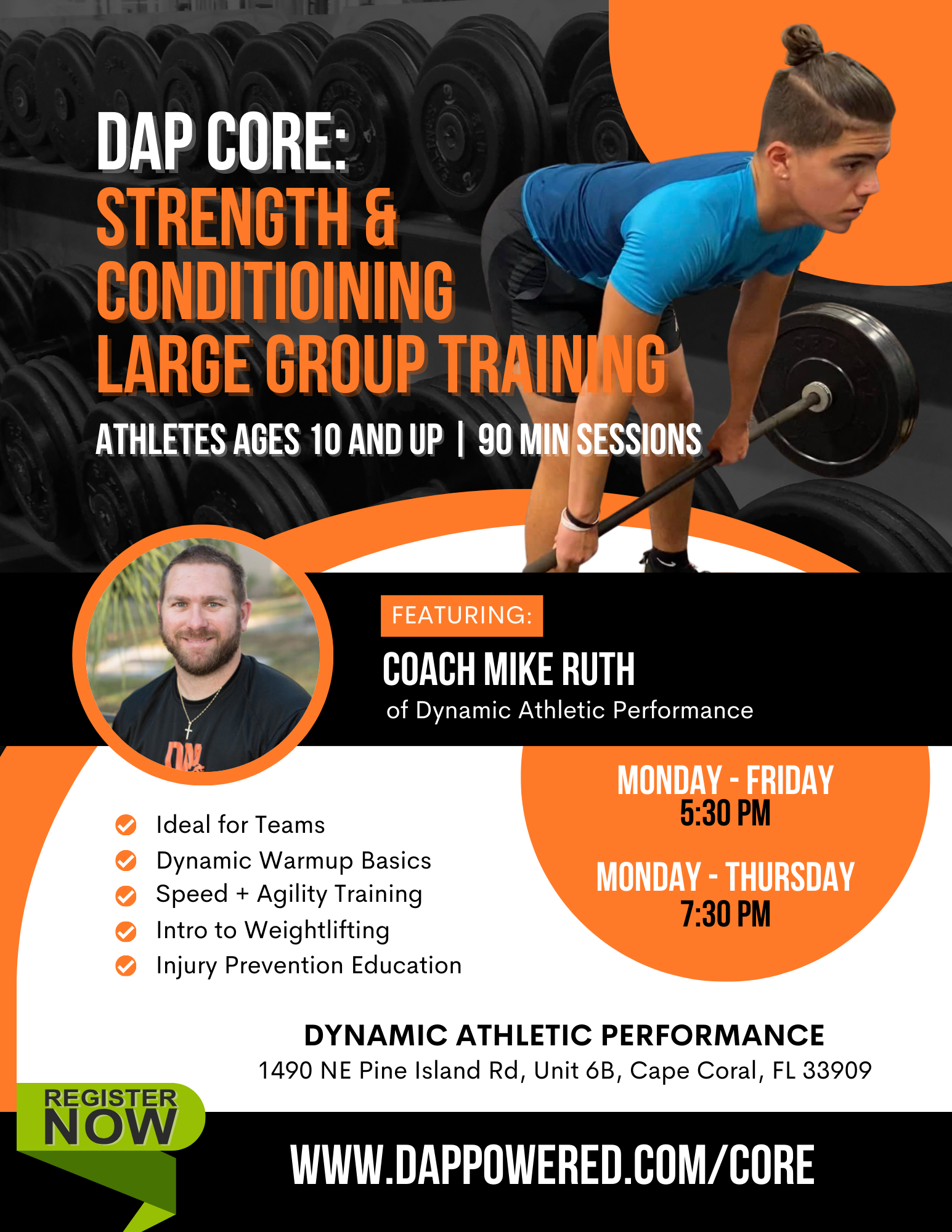 DAP CORE / LARGE GROUP TRAINING — Dynamic Athletic Performance