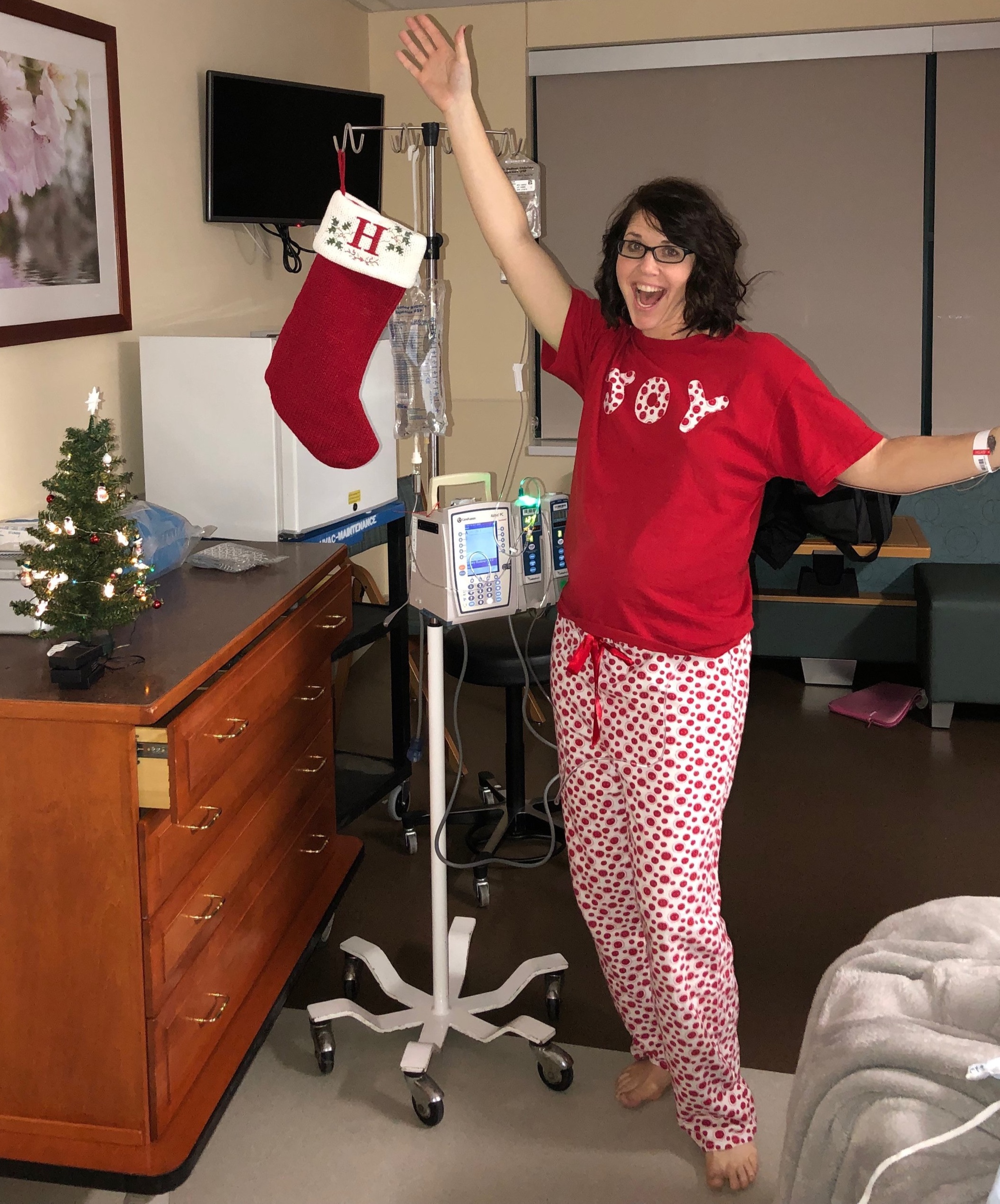Mom made me these pj’s years ago as she went through a season of believing the Lord for healing from cancer - she has been healed!