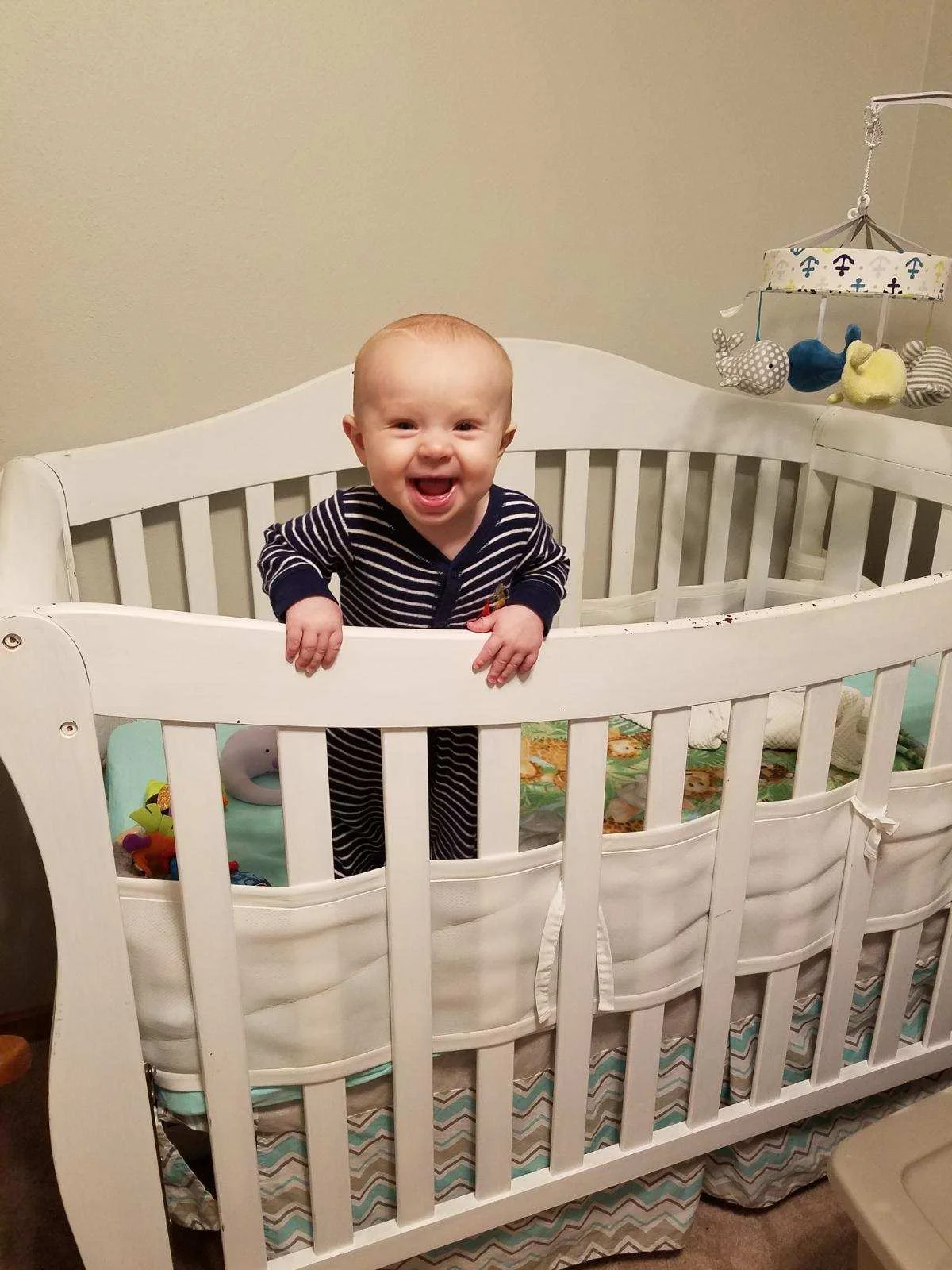 Celebrate Caleb pulling himself up! 