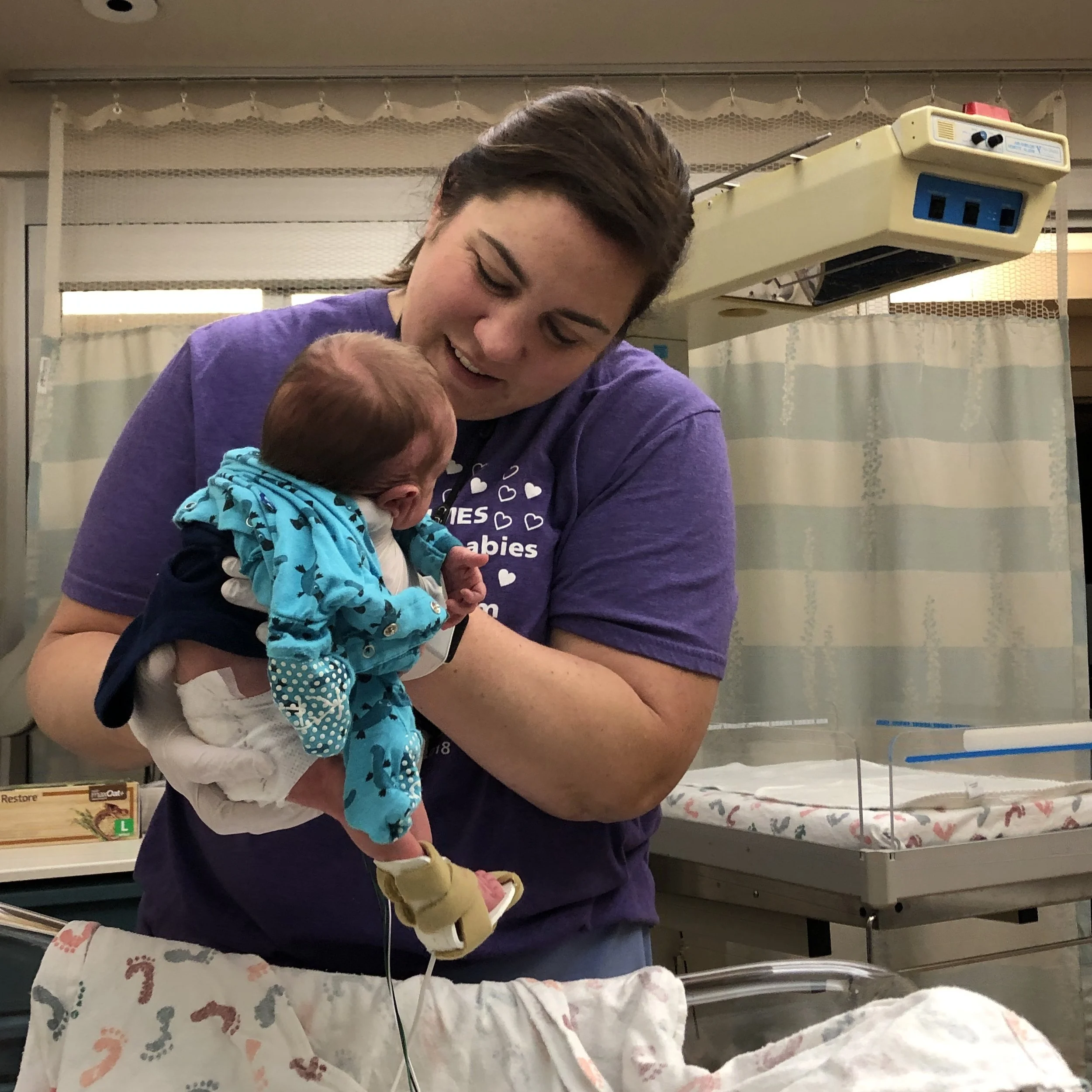 Dr Graf cared so sweetly for our boy and our family this past month. She was with us on the day he delivered and has been in awe of his progress