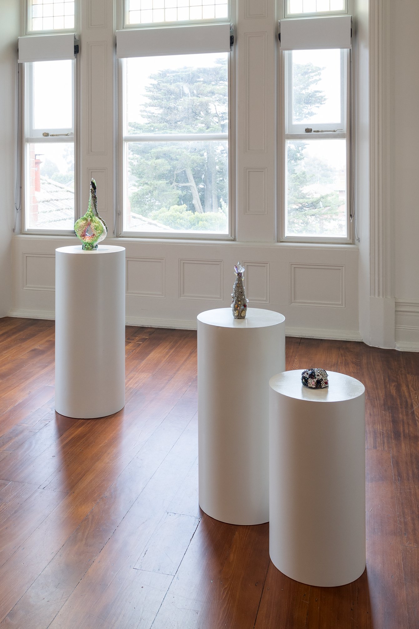   A collective truth and illusion (Vessels for emotional holding), series, (installation view)  2021-2023. Photography by Andrew Curtis 