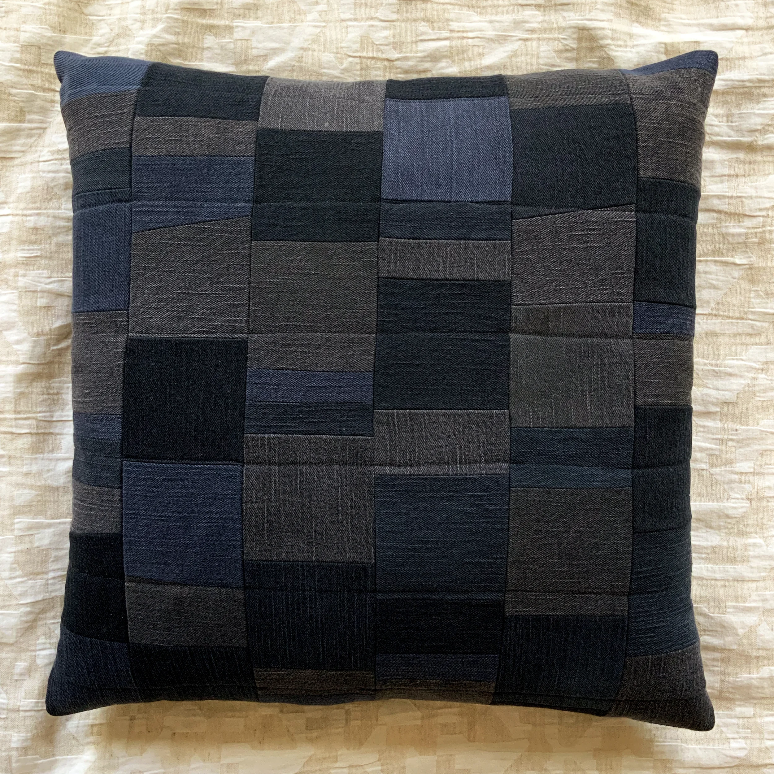 Pillow 09 - Black Denim