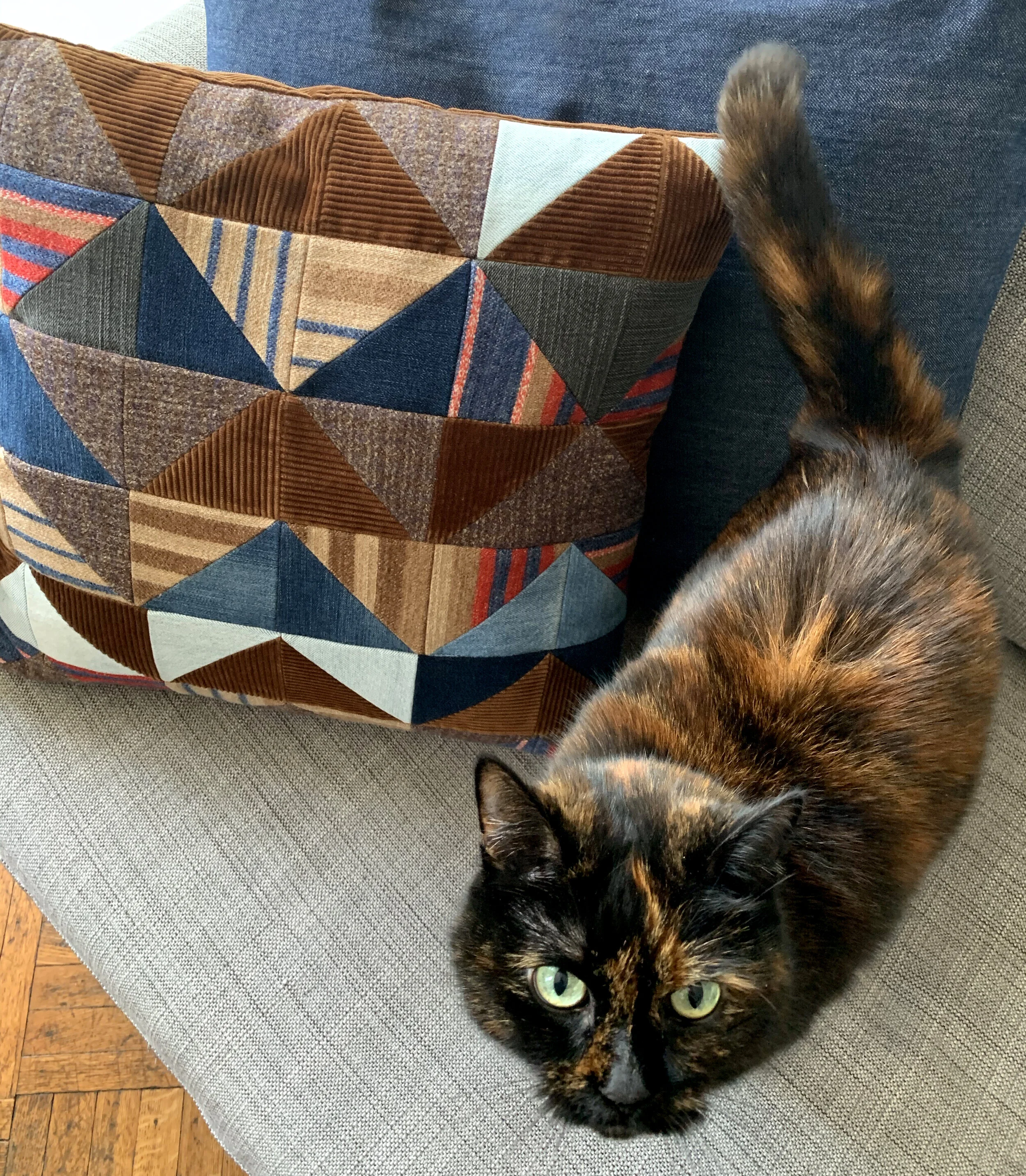 Pillow 12 - Corduroy, Wool and Denim