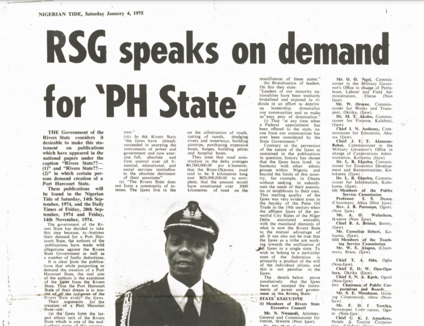 RSG Speaks on demand for "PH State"