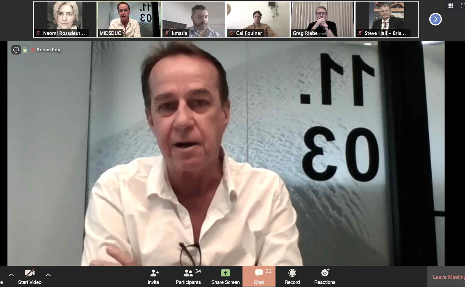 Peter Baldwin, Commissioner India (WA)at HRAVEST webinar Going global: Export Readiness & International Expansion Planning
