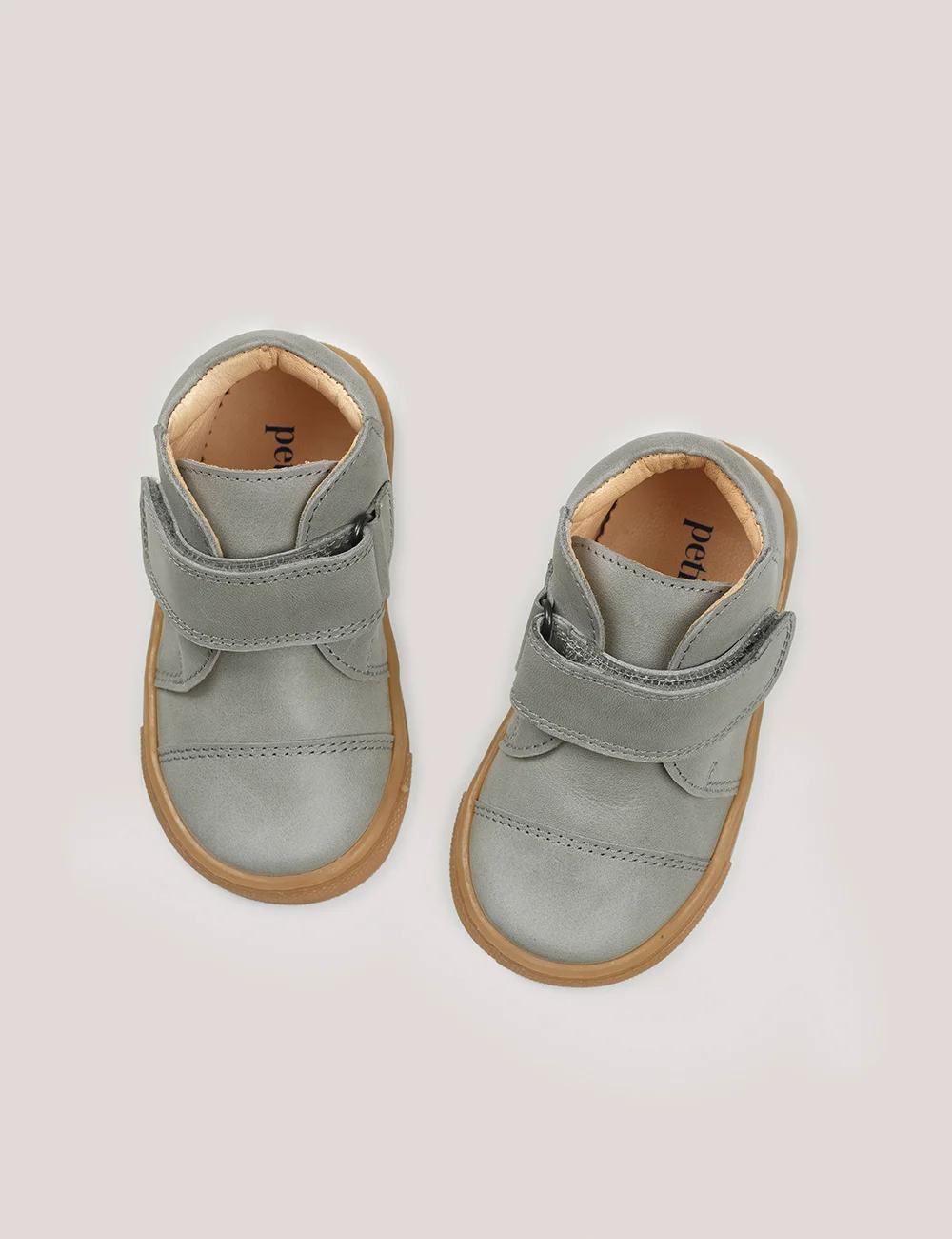 Kicks with velcro - concrete/ PETIT NORD COPENHAGEN