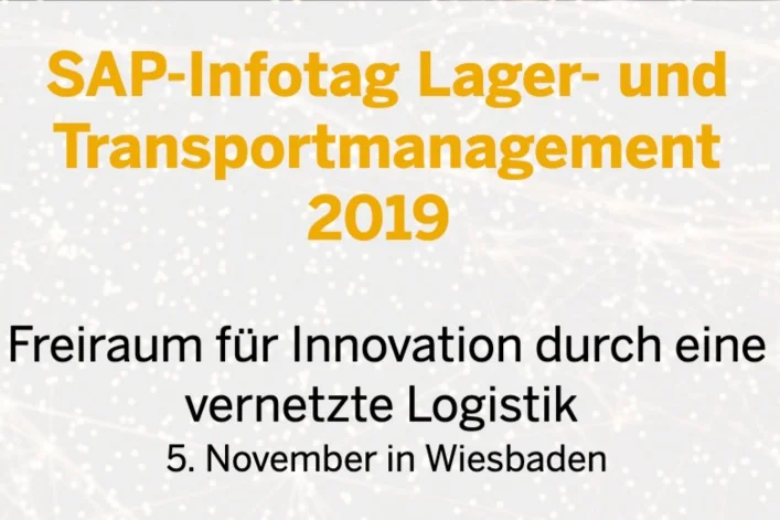 Meet the Internet of Cargo at SAP-Infotag Lager- und Transportmanagement 2019 