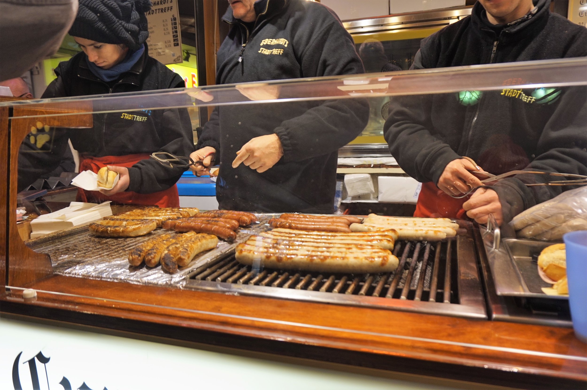  Don’t miss the German sausages on your visit to the German Christmas Markets 