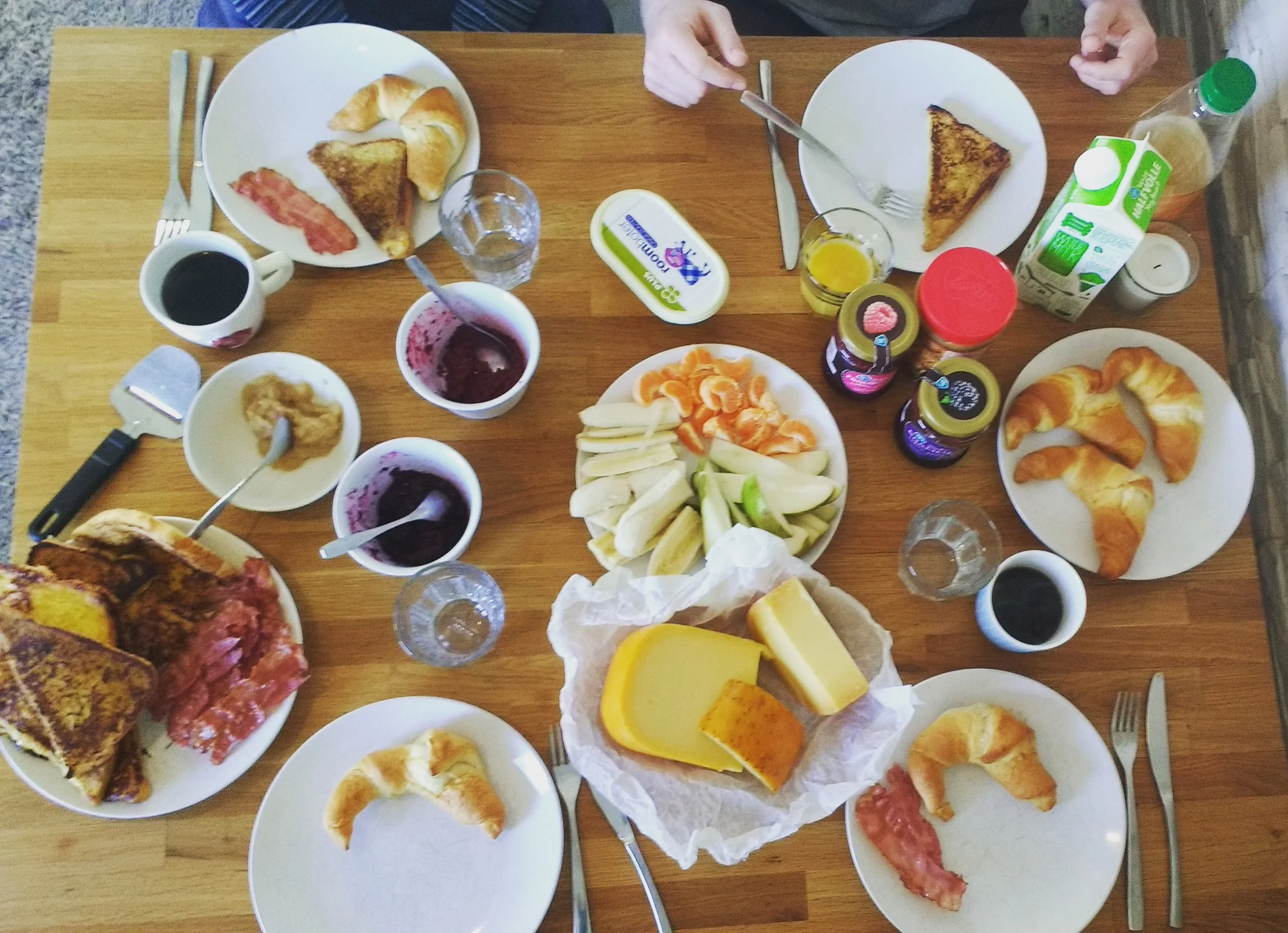 Amazing homemade brunch with friends - about a quarter of the price of going out!
