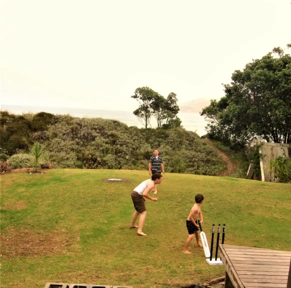 Christmas in New Zealand - Me and my brothers circa. 2003