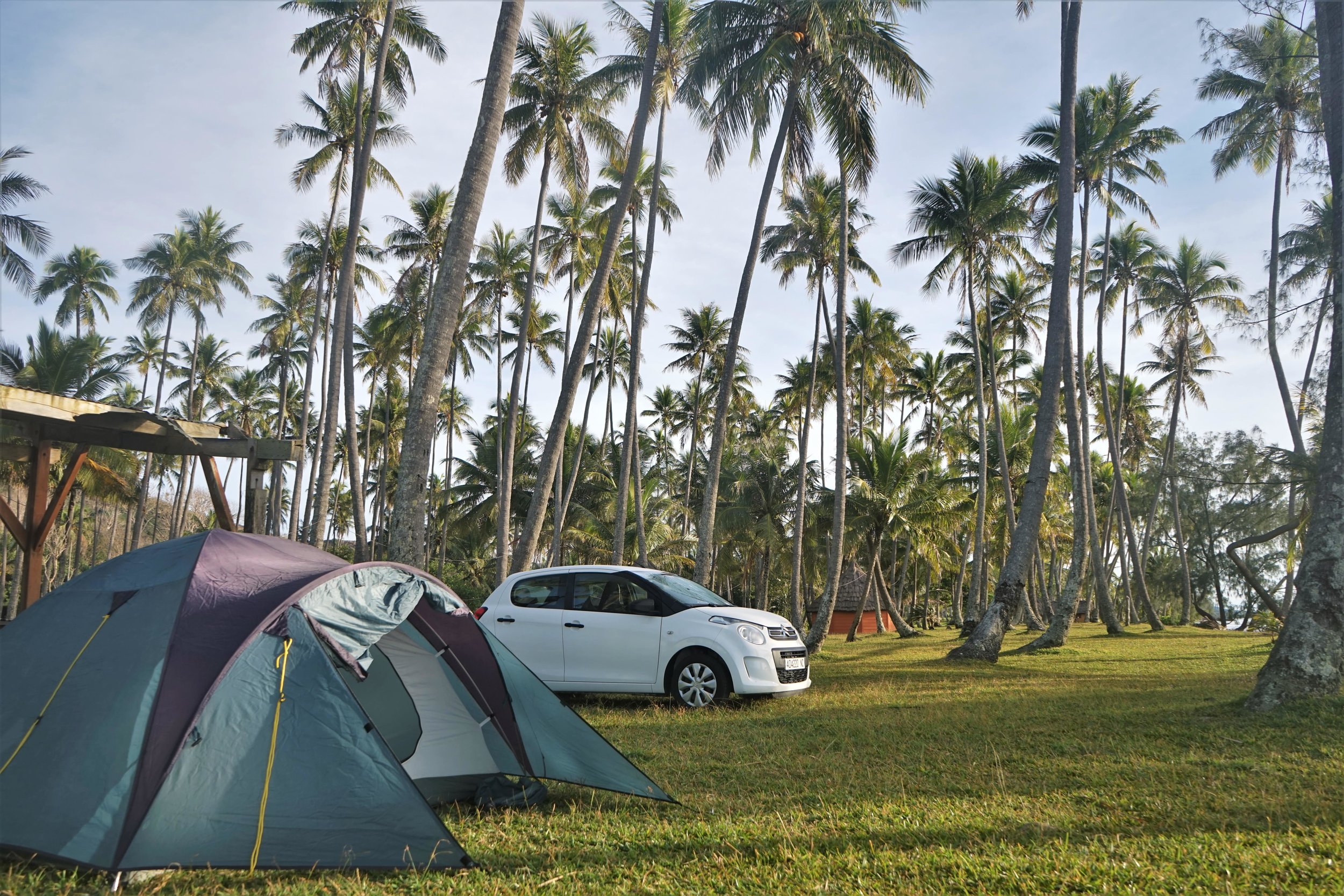 Camping in new Caledonia is one of our best New Caledonia travel tips.