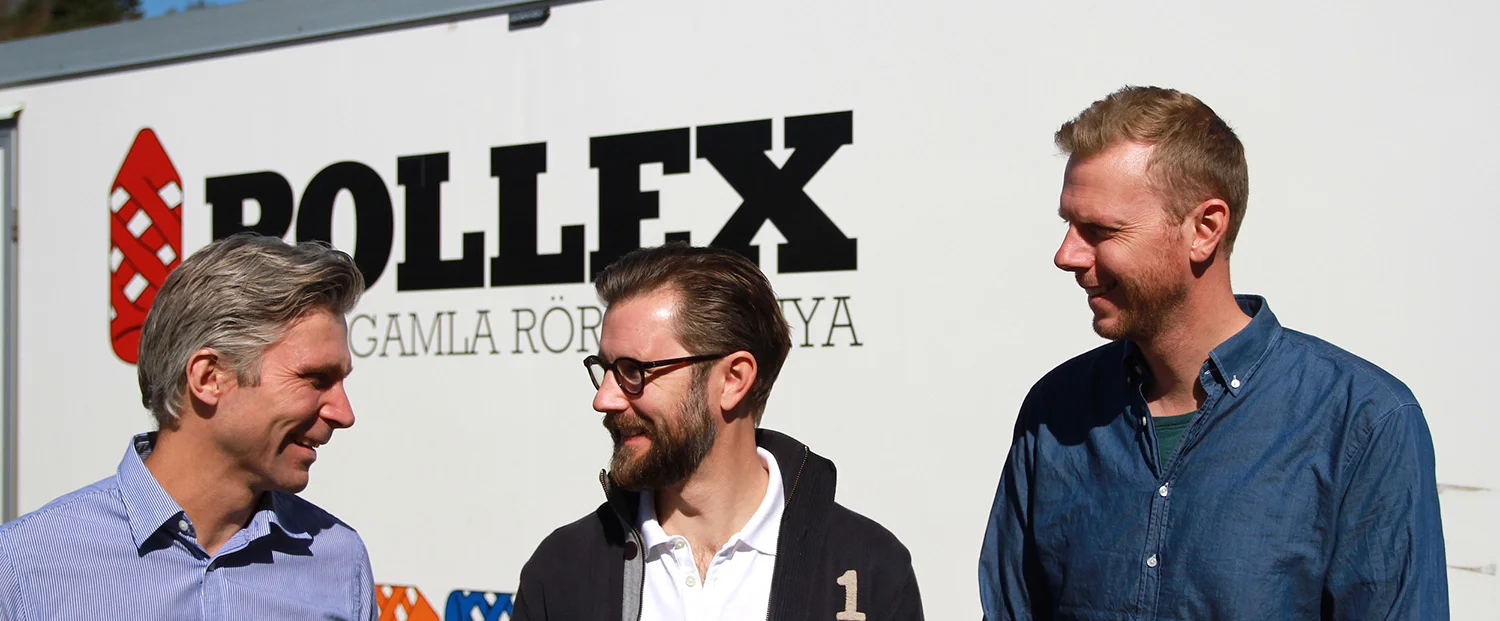 Hans, Mattias och Tobias.