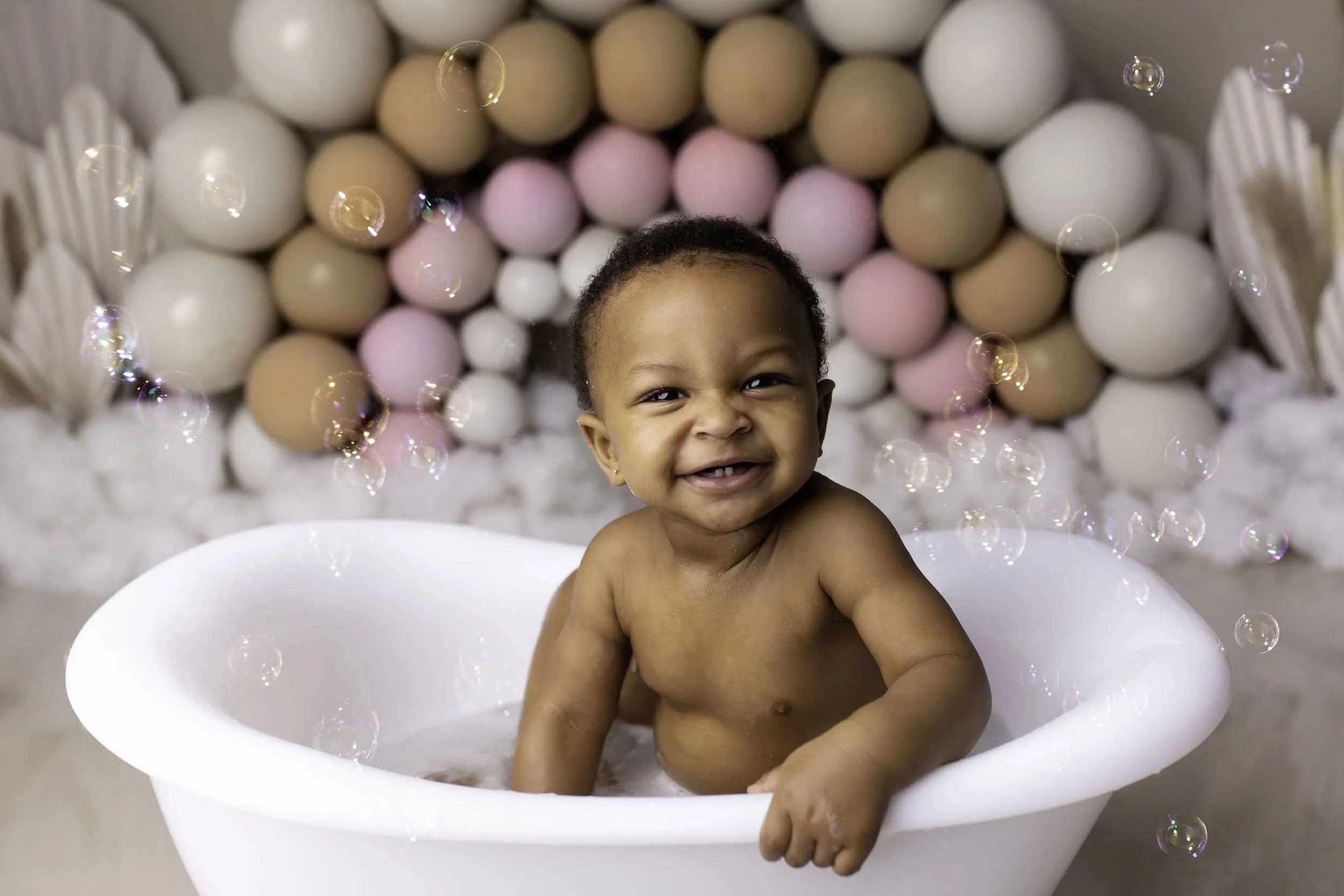 Baby first birthday photography session including a cake smash near Wolverhampton