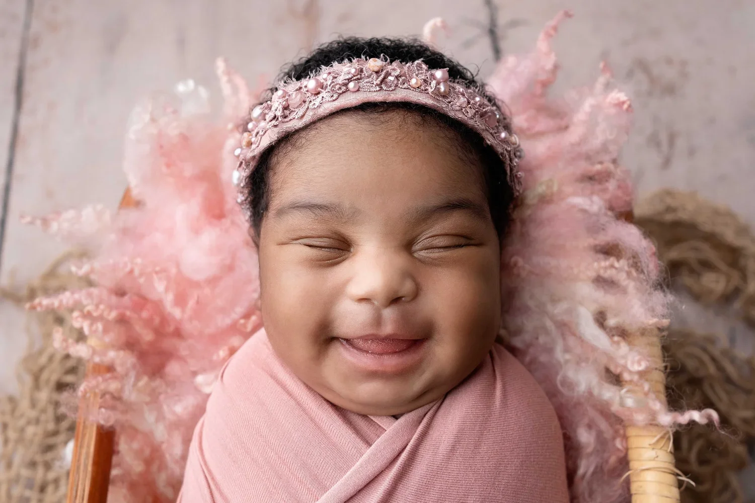 close up newborn baby face wrapped portrait Willenhall newborn photoshoot West Midlands